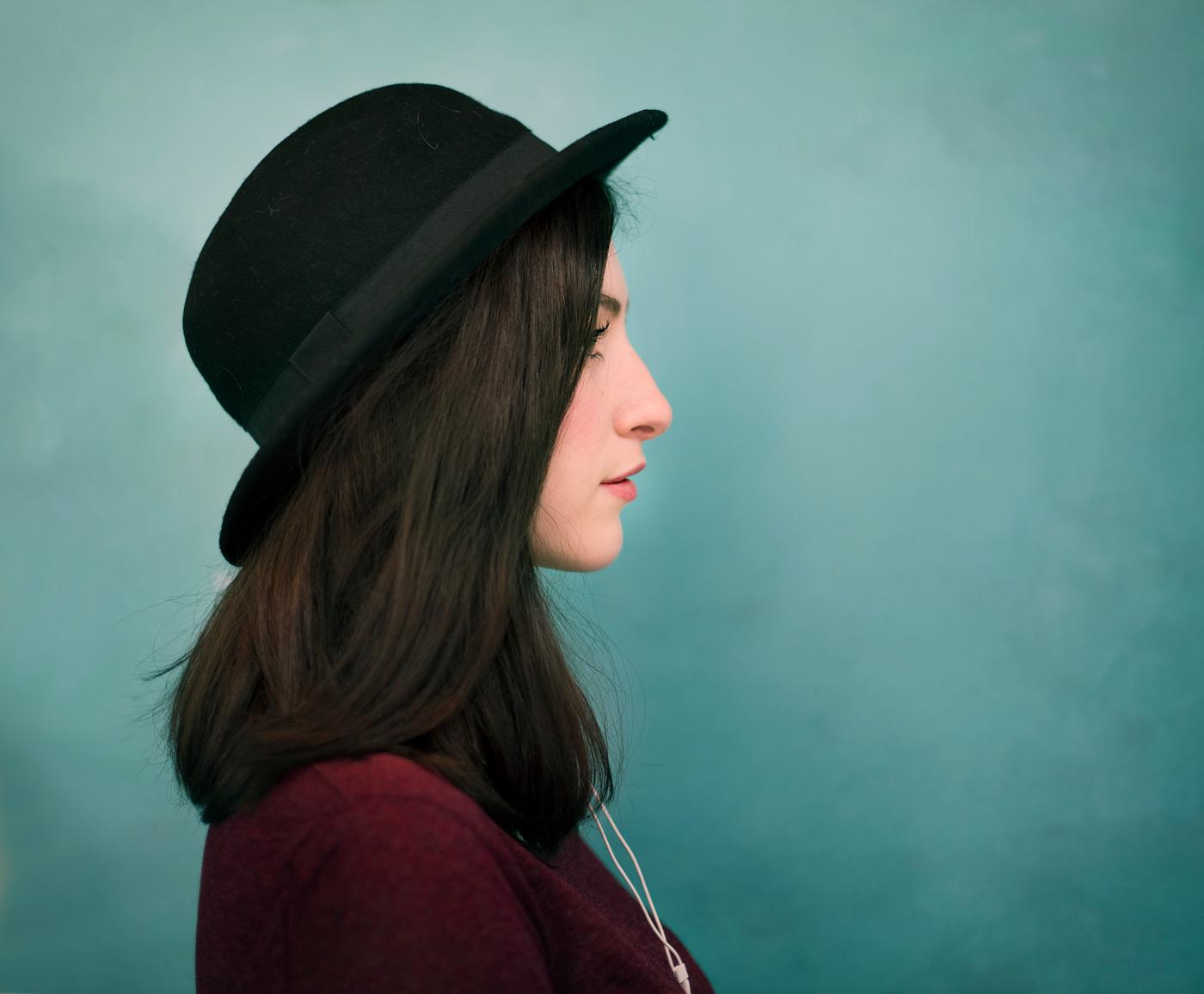 Portrait of a woman in a hat Portrait of a woman in a hat