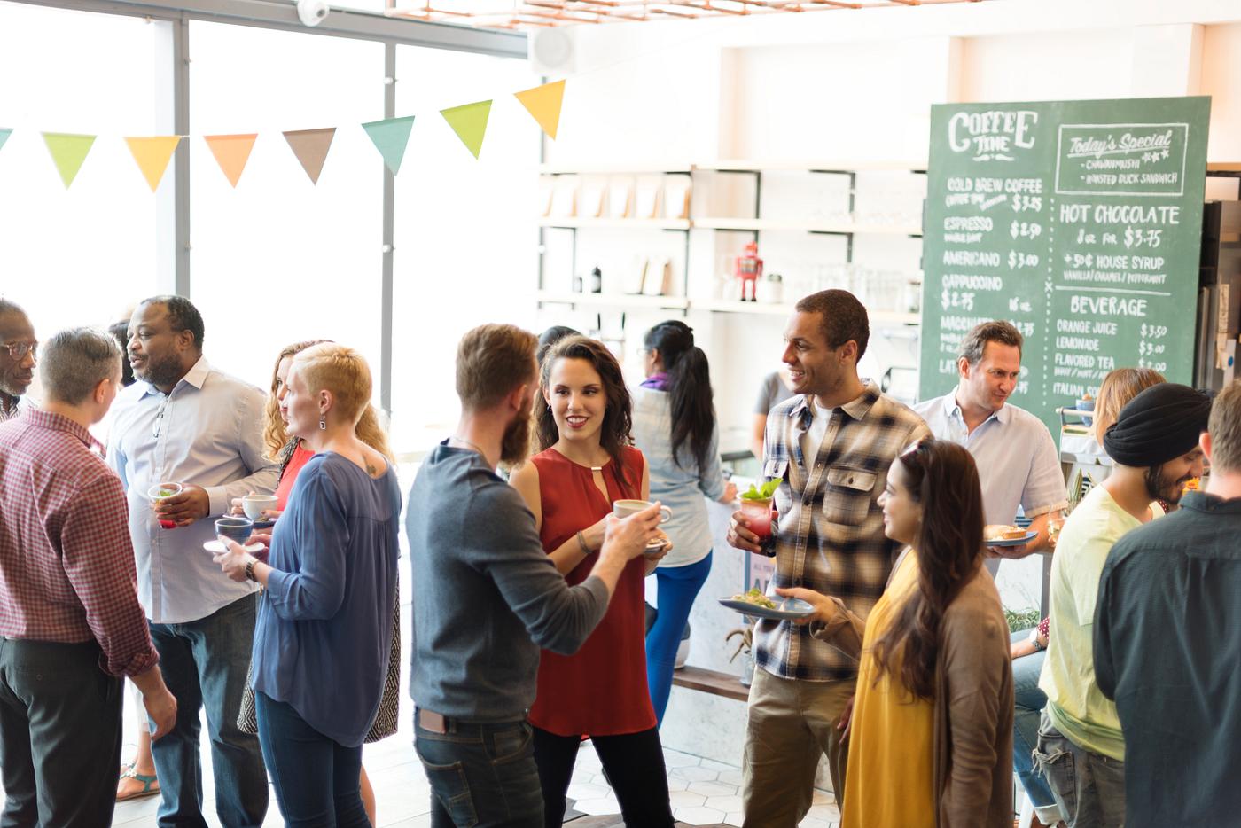Party People Communication Talking Happiness Concept Party People Communication Talking Happiness Concept