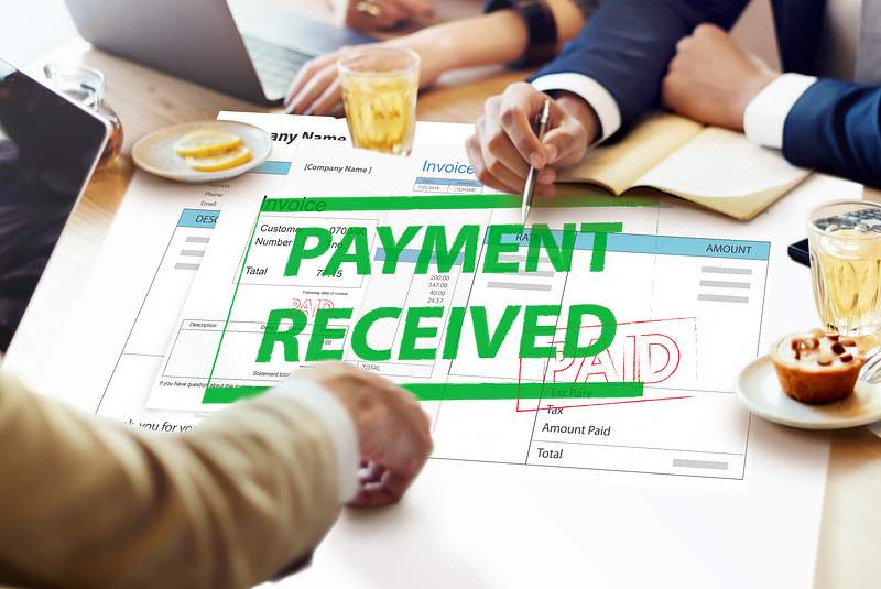 Payment is received Payment is received