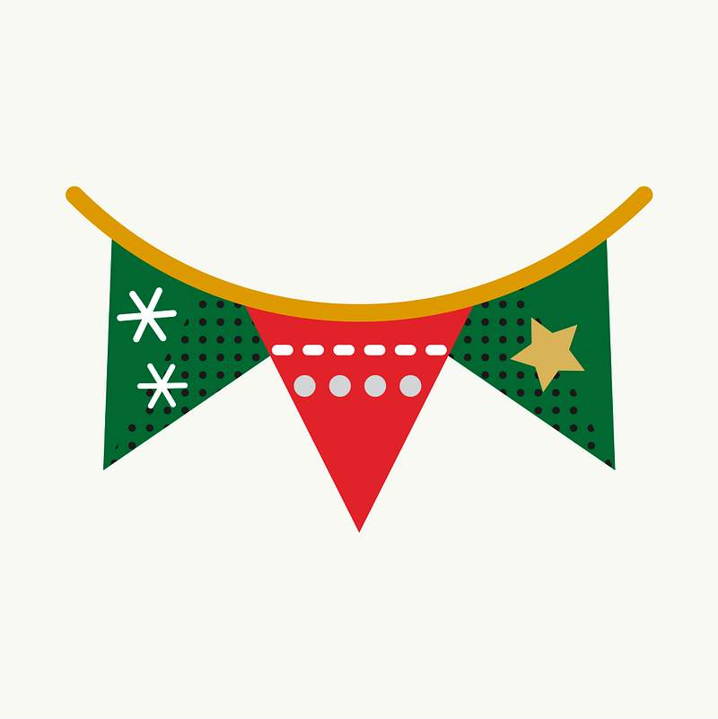 Merry Christmas Icon Concept