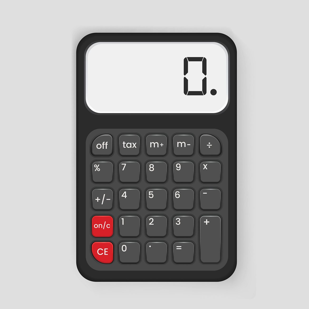 Download Calculator showing 0 | Free vector - 389868