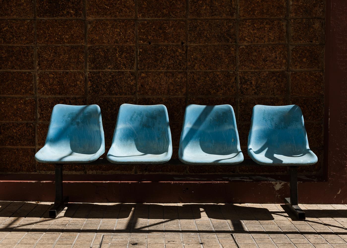 An image of bus station waiting chair An image of bus station waiting chair
