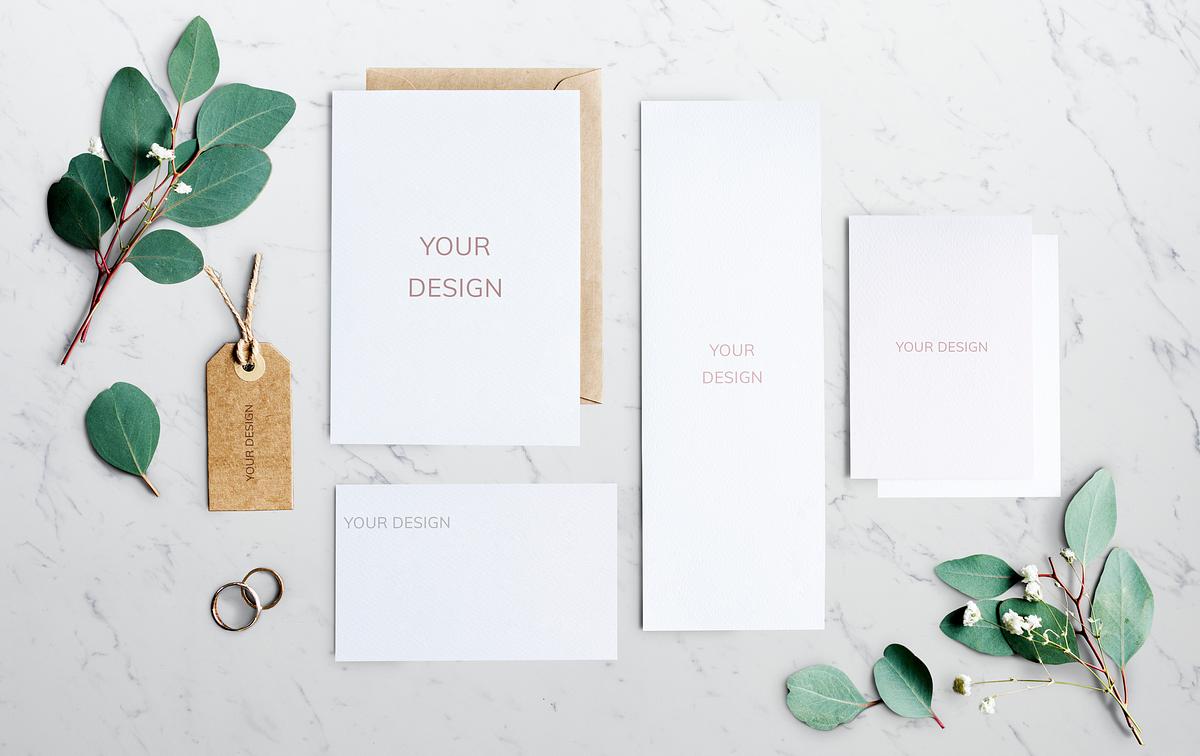 Download Wedding Invitation Set Royalty Free Stock Psd Mockup High Resolution Design