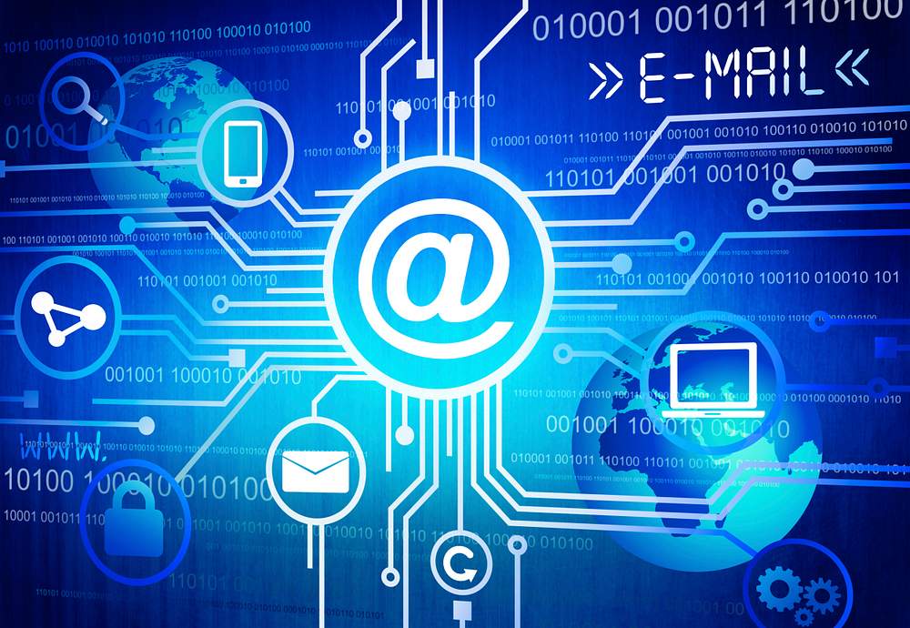 Global Communication Concept with Symbols of Electronic Devices