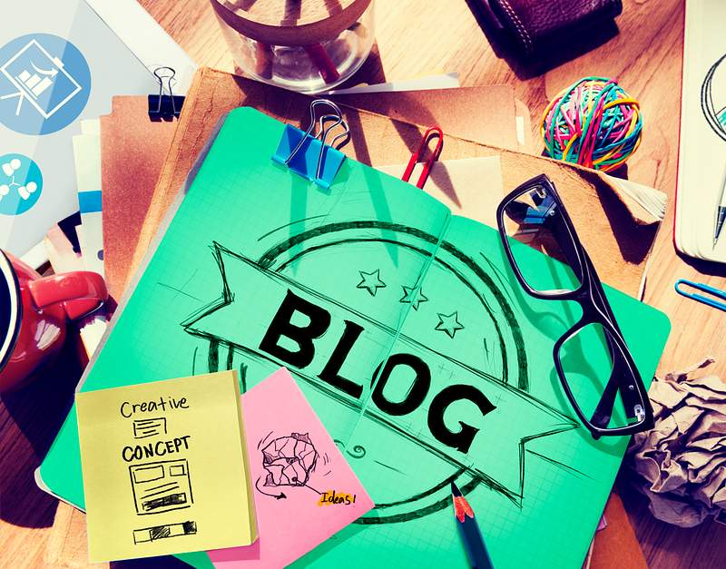 Blog Blogging Online Design Web Page Website Concept 