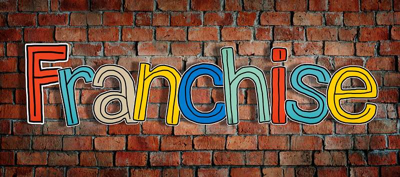 The Word Franchise on a Brick Wall 
