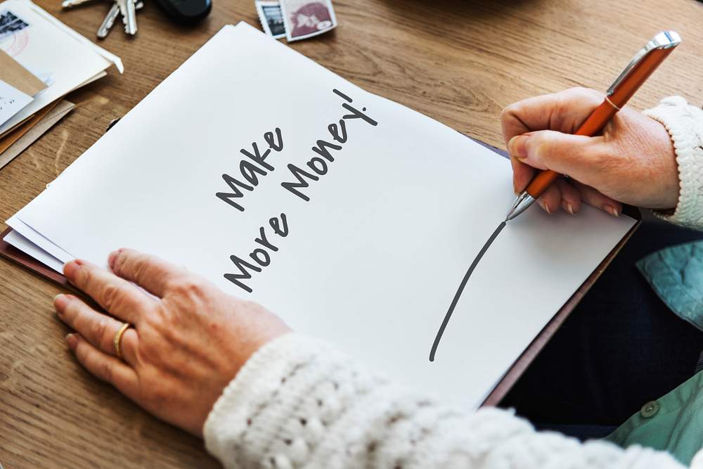 Make More Money Financial Earning Concept