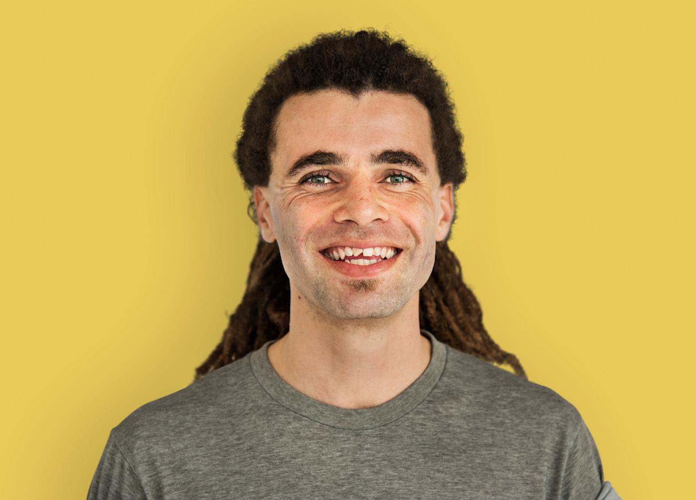 expression, person, caucasian, lifestyle, positive, cheerful, smiling, gentleman, cool, isolated, dreadlocks, alternative,... expression, person, caucasian, lifestyle, positive, cheerful, smiling, gentleman, cool, isolated, dreadlocks, alternative,...