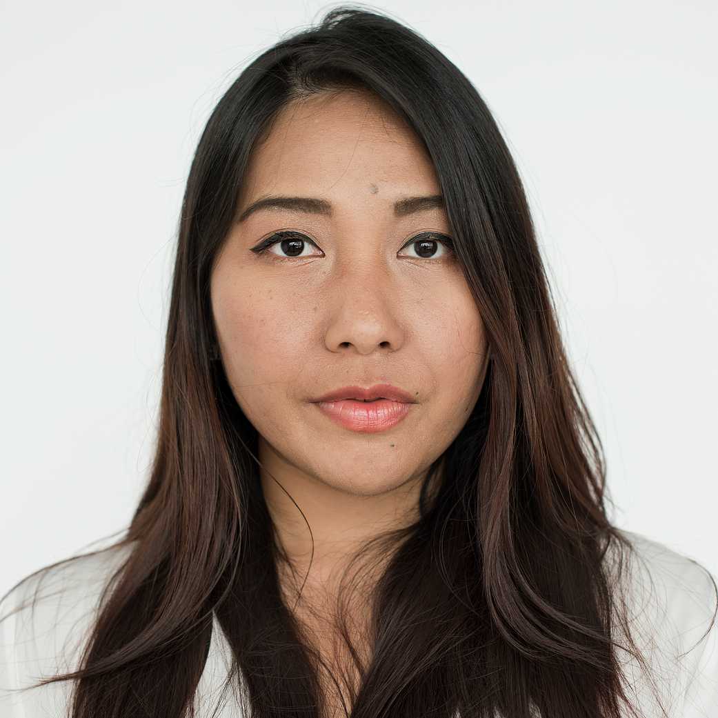 Worldface-Thai woman in a white background Worldface-Thai woman in a white background - asian, casual, closeup, expression, face, intelligent, look, person, portrait…