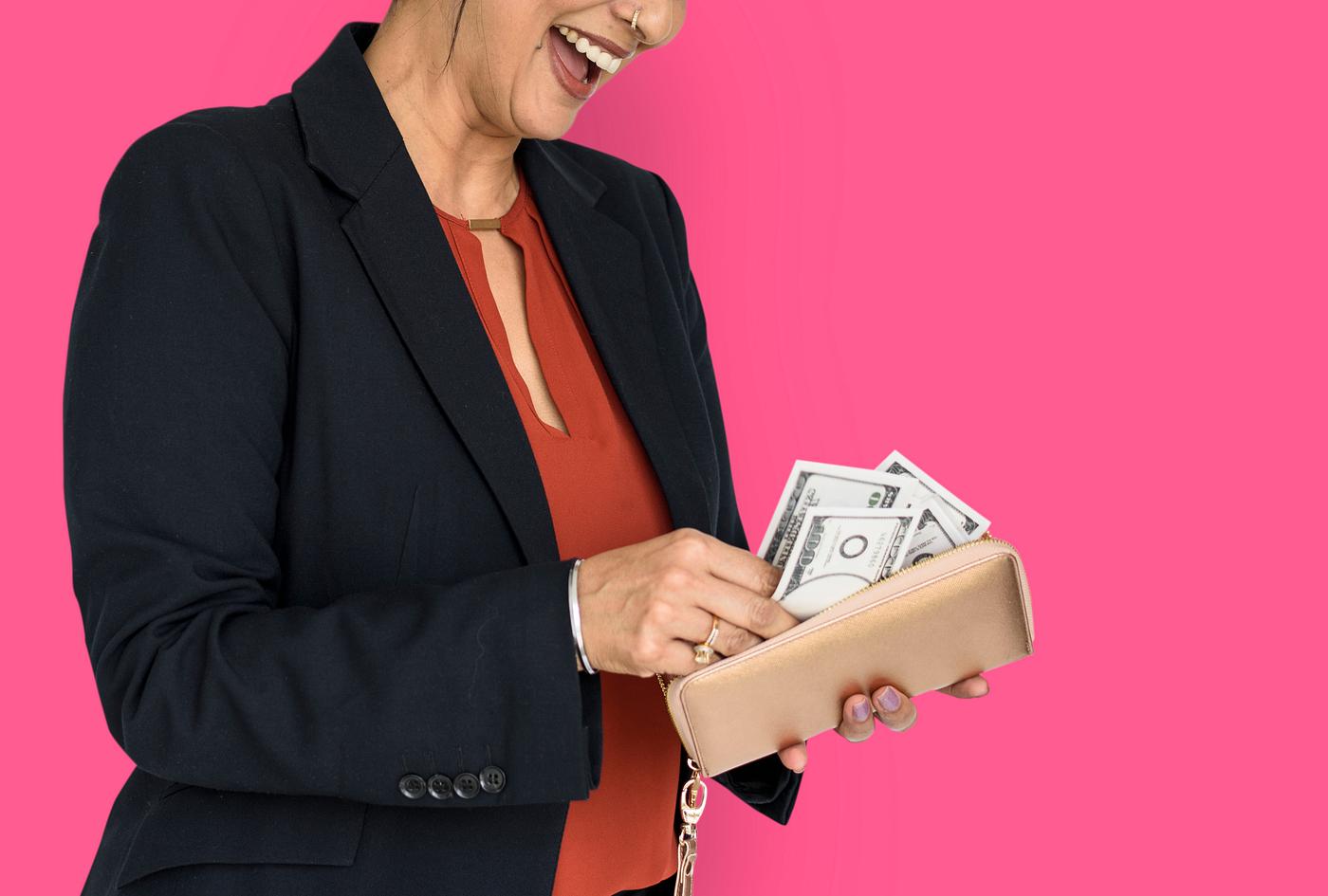 studio, expression, person, business wear, formal dressing, people, wallet, business, girl, woman, happy, money, smile,... studio, expression, person, business wear, formal dressing, people, wallet, business, girl, woman, happy, money, smile,...