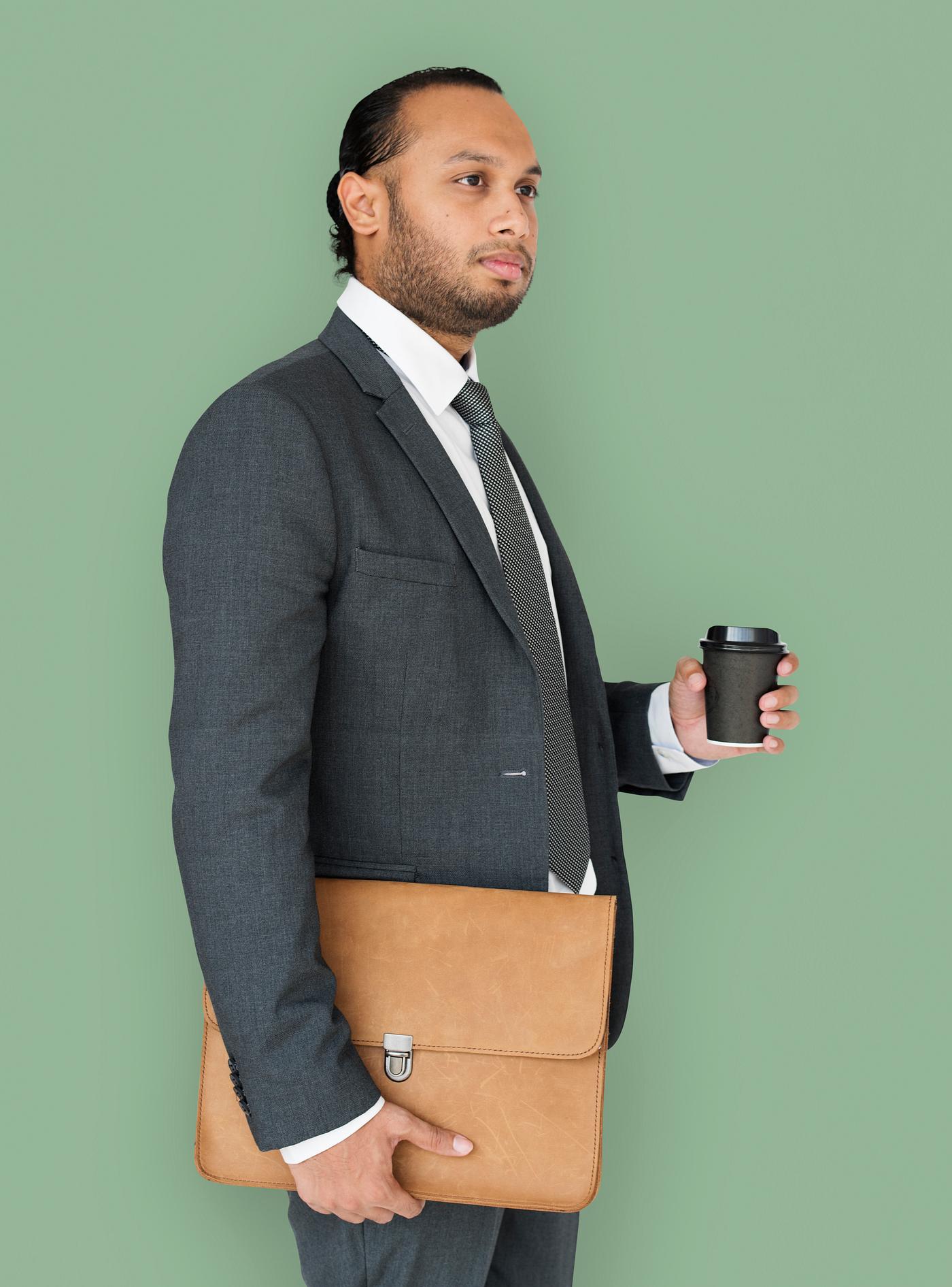 expression, studio, person, business wear, messenger bag, side view, people, business, asian, side, holding coffee, man,... expression, studio, person, business wear, messenger bag, side view, people, business, asian, side, holding coffee, man,...