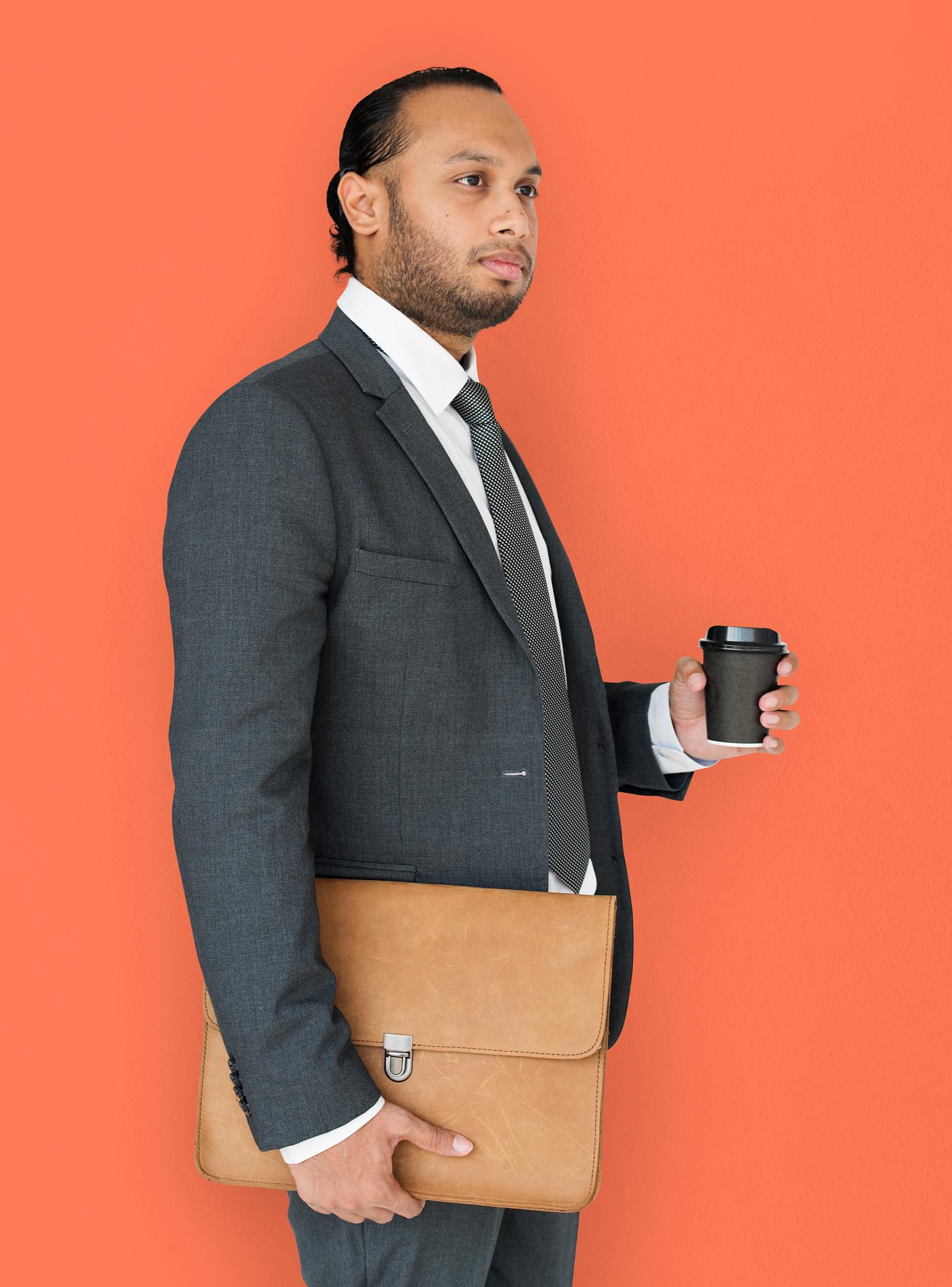 expression, studio, person, business wear, messenger bag, side view, people, business, asian, side, holding coffee, man,... expression, studio, person, business wear, messenger bag, side view, people, business, asian, side, holding coffee, man,...