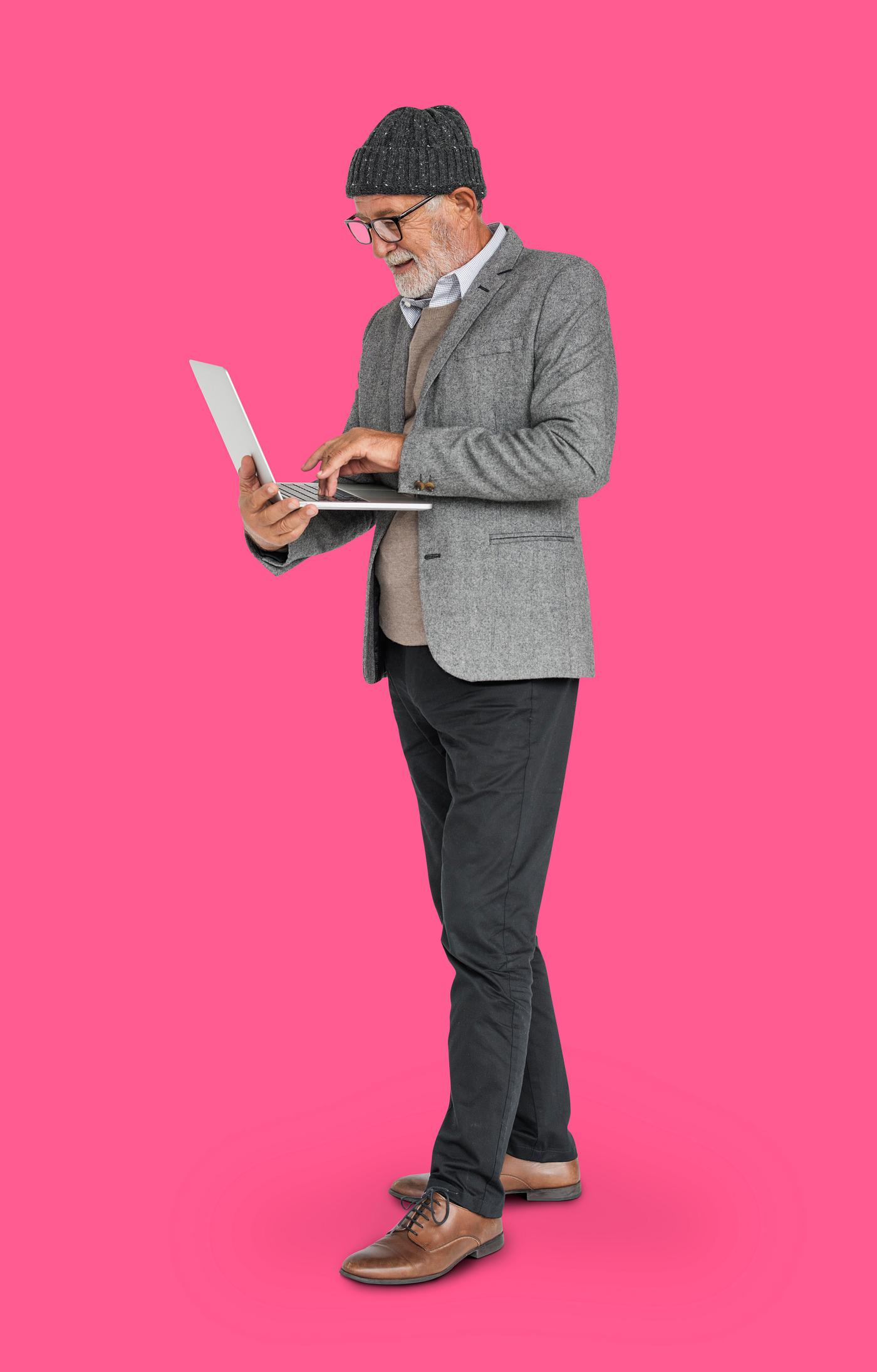 expression, studio, old, person, business wear, people, business, caucasian, pose, happy, laptop, smile, smiling, man,... expression, studio, old, person, business wear, people, business, caucasian, pose, happy, laptop, smile, smiling, man,...