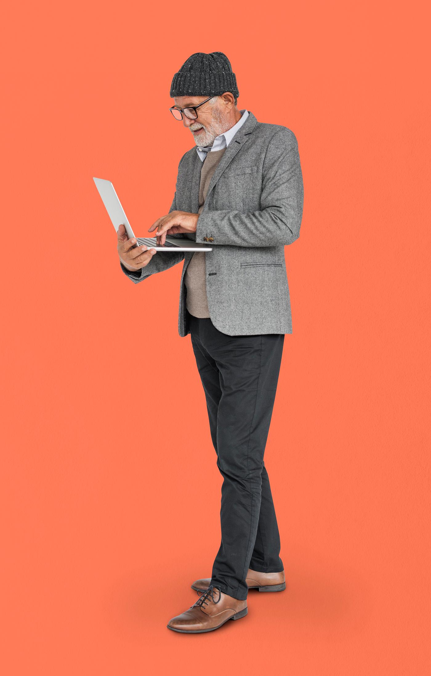expression, studio, old, person, business wear, people, business, caucasian, pose, happy, laptop, smile, smiling, man,... expression, studio, old, person, business wear, people, business, caucasian, pose, happy, laptop, smile, smiling, man,...