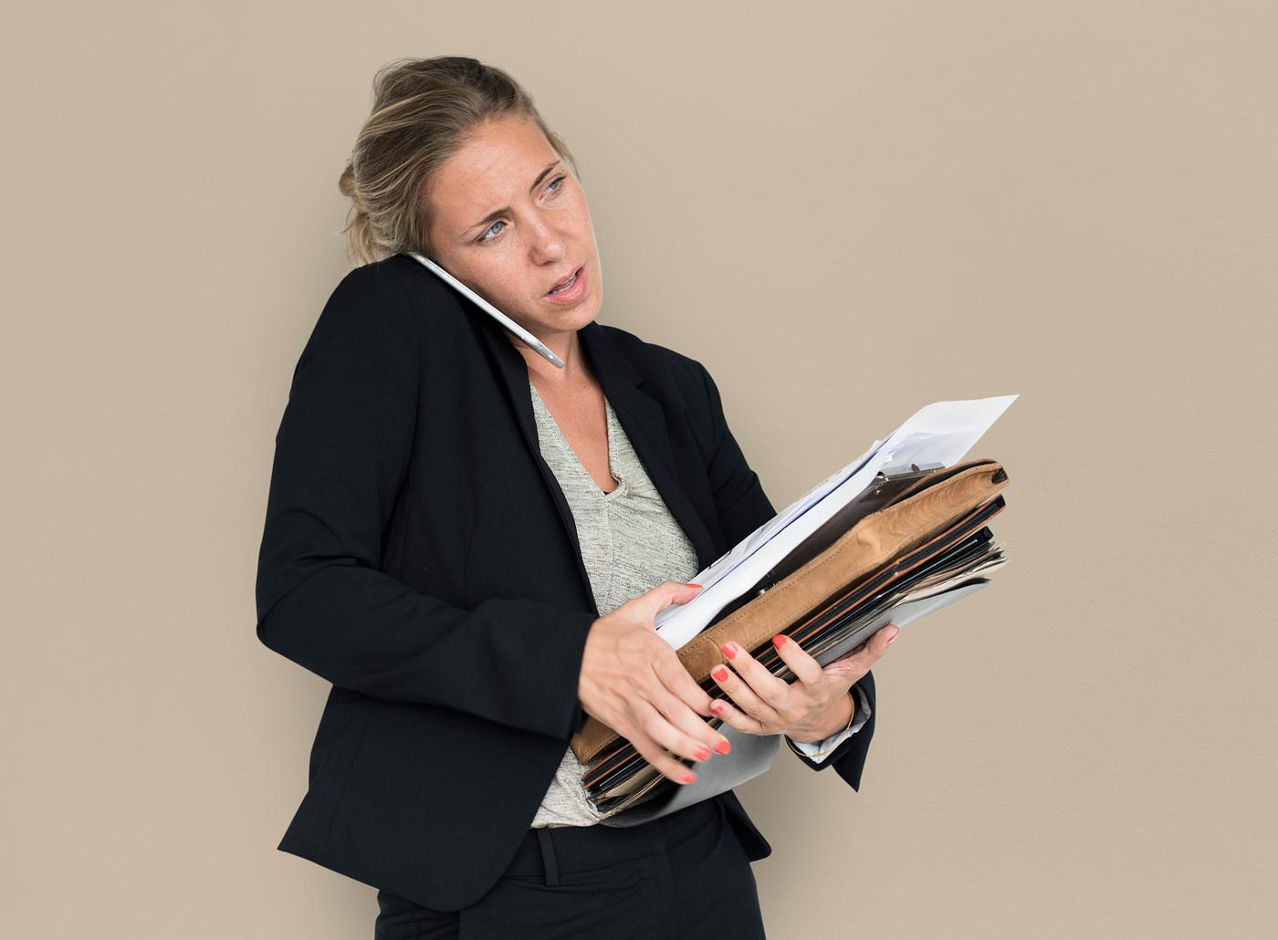 expression, studio, person, phone, busy, business folders, people, business, caucasian, girl, woman, formal attire, work,... expression, studio, person, phone, busy, business folders, people, business, caucasian, girl, woman, formal attire, work,...