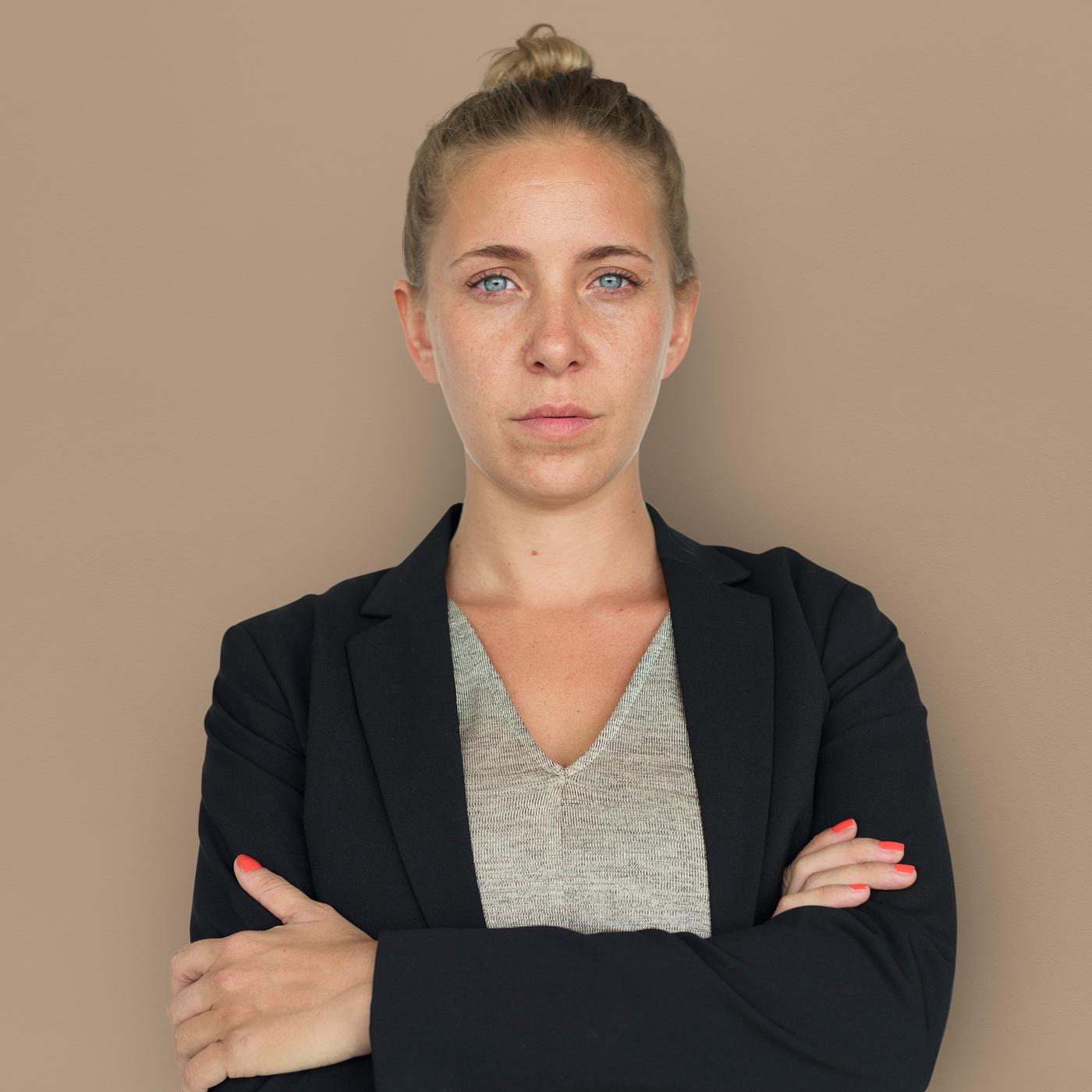expression, intelligent, studio, pastel, person, people, caucasian, woman, serious, isolated, earth tones, businesswoman,... expression, intelligent, studio, pastel, person, people, caucasian, woman, serious, isolated, earth tones, businesswoman,...