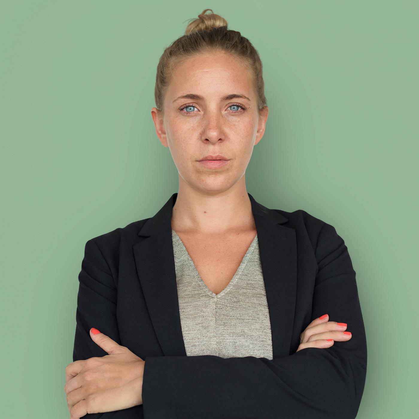 expression, intelligent, studio, pastel, person, people, caucasian, woman, serious, isolated, earth tones, businesswoman,... expression, intelligent, studio, pastel, person, people, caucasian, woman, serious, isolated, earth tones, businesswoman,...