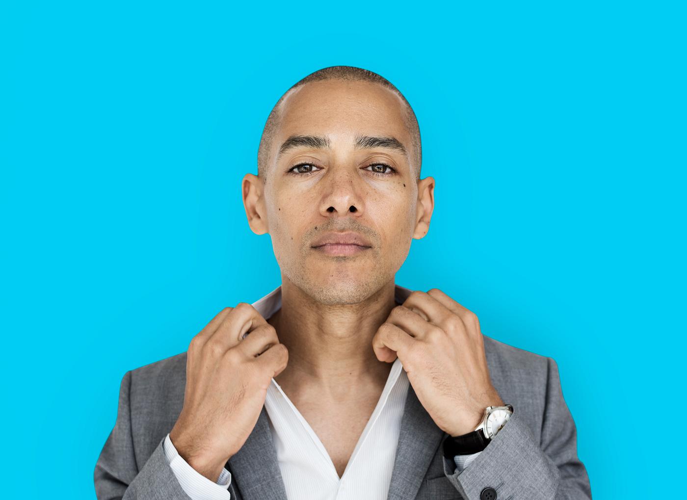 expression, studio, face, person, courage, carefree, people, business, businessman, fresh, casual, mixed race, man, isolated... expression, studio, face, person, courage, carefree, people, business, businessman, fresh, casual, mixed race, man, isolated...