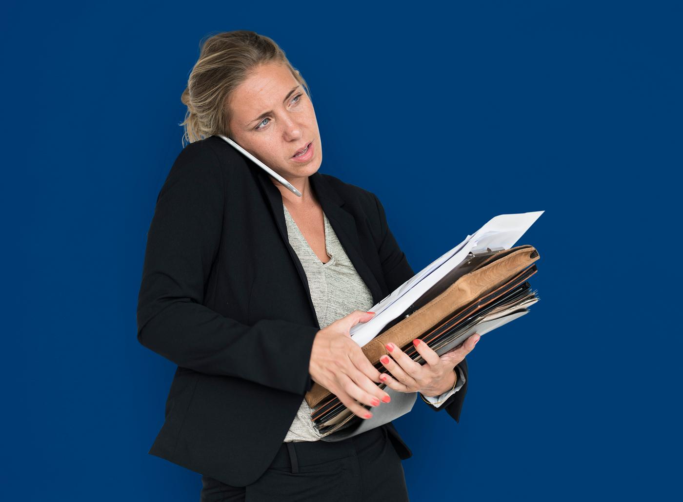 expression, studio, person, phone, busy, business folders, people, business, caucasian, girl, woman, formal attire, work,... expression, studio, person, phone, busy, business folders, people, business, caucasian, girl, woman, formal attire, work,...