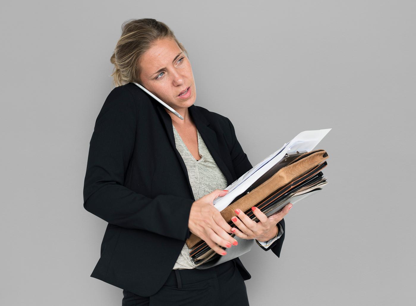 expression, studio, person, phone, busy, business folders, people, business, caucasian, girl, woman, formal attire, work,... expression, studio, person, phone, busy, business folders, people, business, caucasian, girl, woman, formal attire, work,...