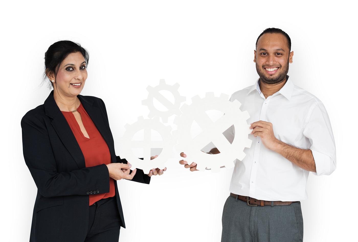 studio, progress, expression, person, holding, people, teamwork, gear, woman, cheerful, smiling, isolated, connection,... studio, progress, expression, person, holding, people, teamwork, gear, woman, cheerful, smiling, isolated, connection,...