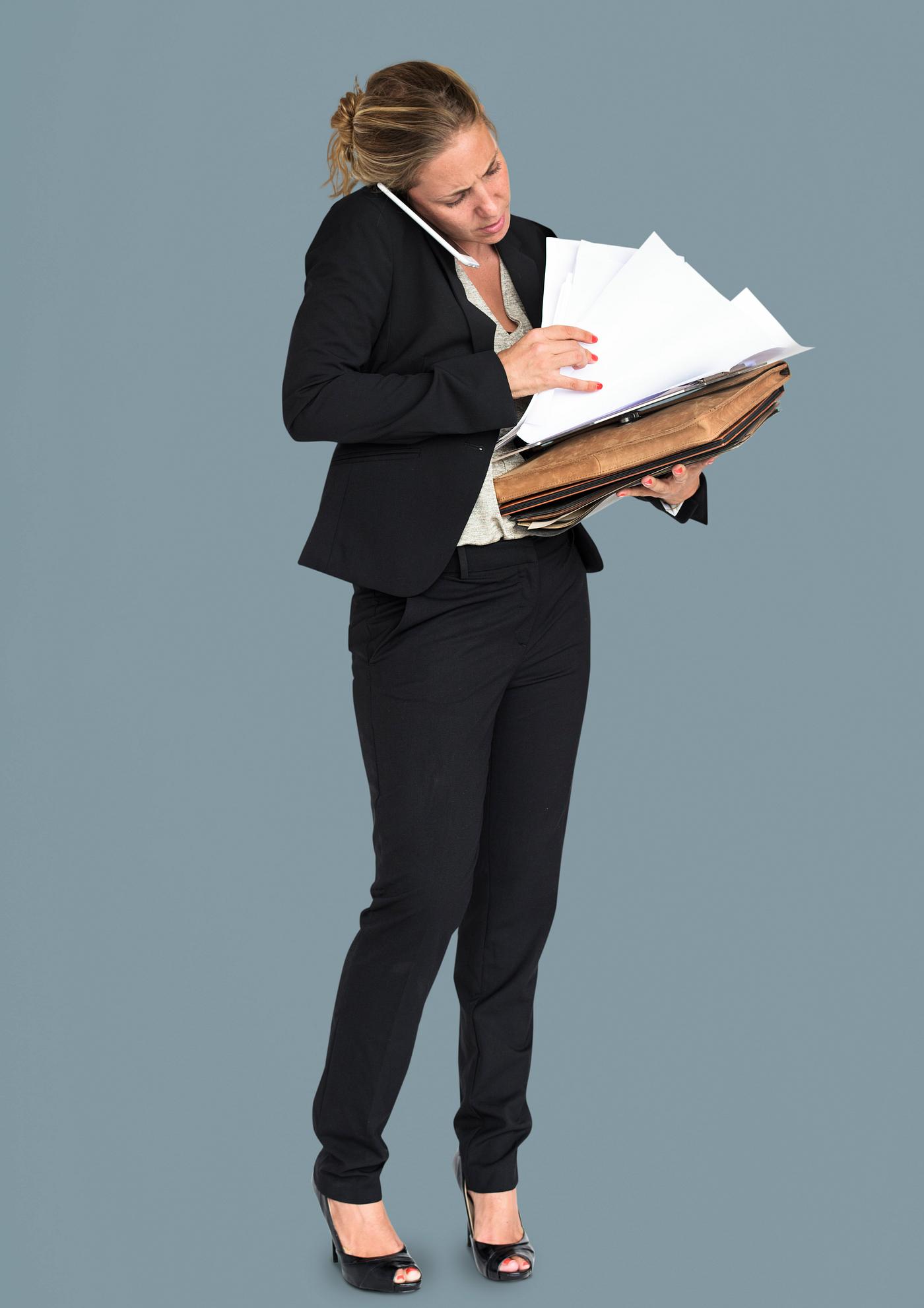 expression, studio, person, phone, busy, business folders, people, business, caucasian, girl, woman, formal attire, work,... expression, studio, person, phone, busy, business folders, people, business, caucasian, girl, woman, formal attire, work,...