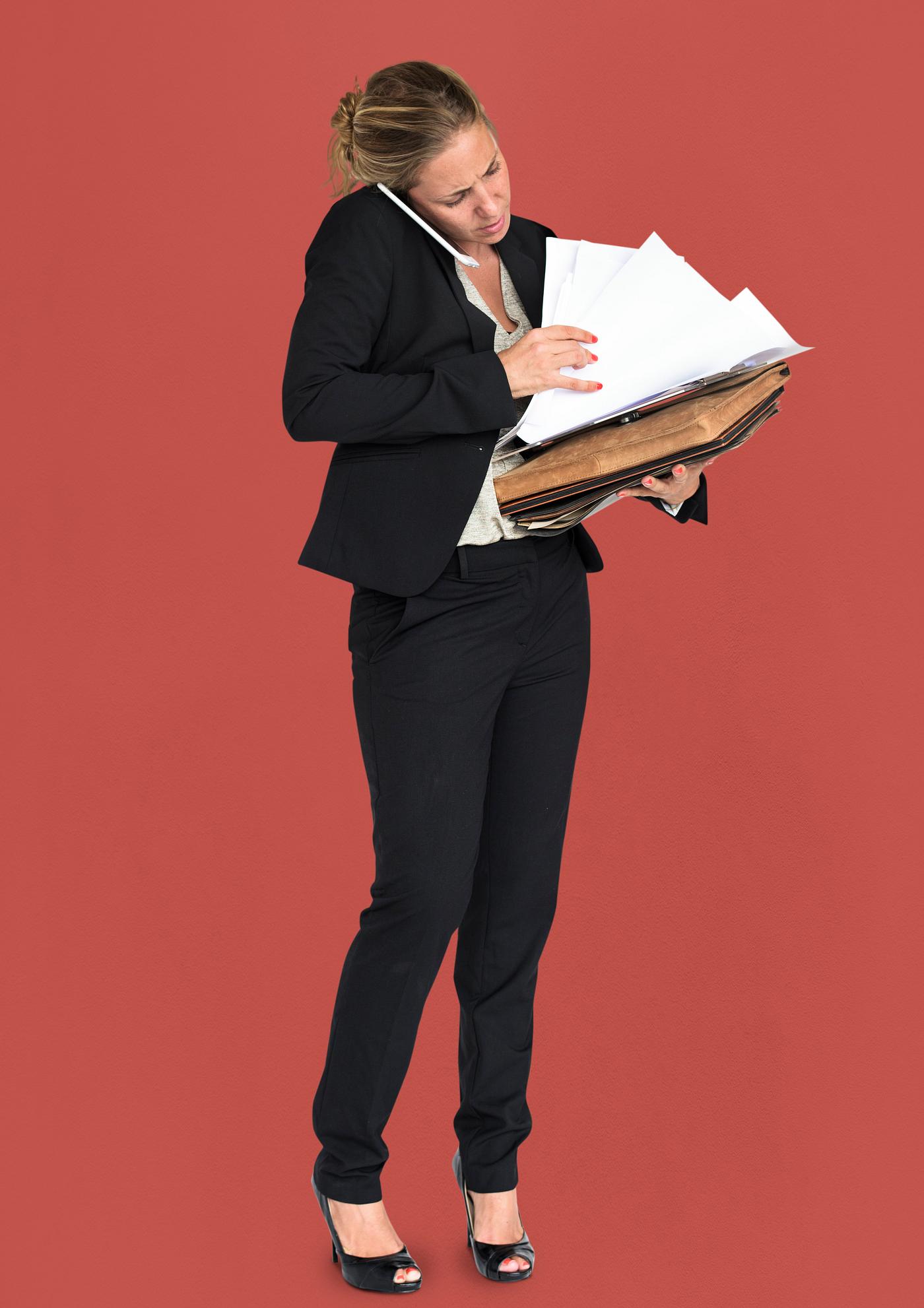 expression, studio, person, phone, busy, business folders, people, business, caucasian, girl, woman, formal attire, work,... expression, studio, person, phone, busy, business folders, people, business, caucasian, girl, woman, formal attire, work,...