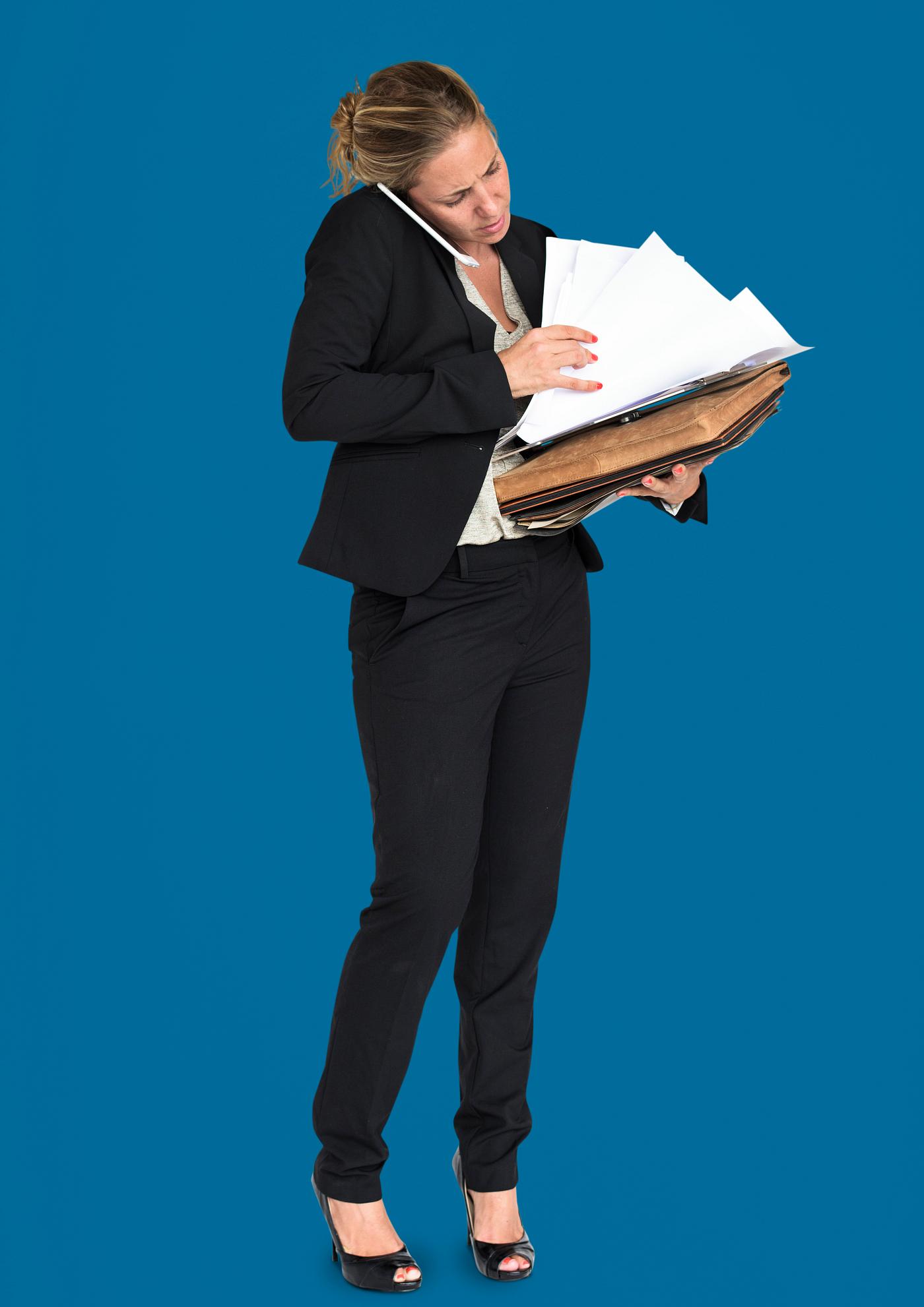 expression, studio, person, phone, busy, business folders, people, business, caucasian, girl, woman, formal attire, work,... expression, studio, person, phone, busy, business folders, people, business, caucasian, girl, woman, formal attire, work,...