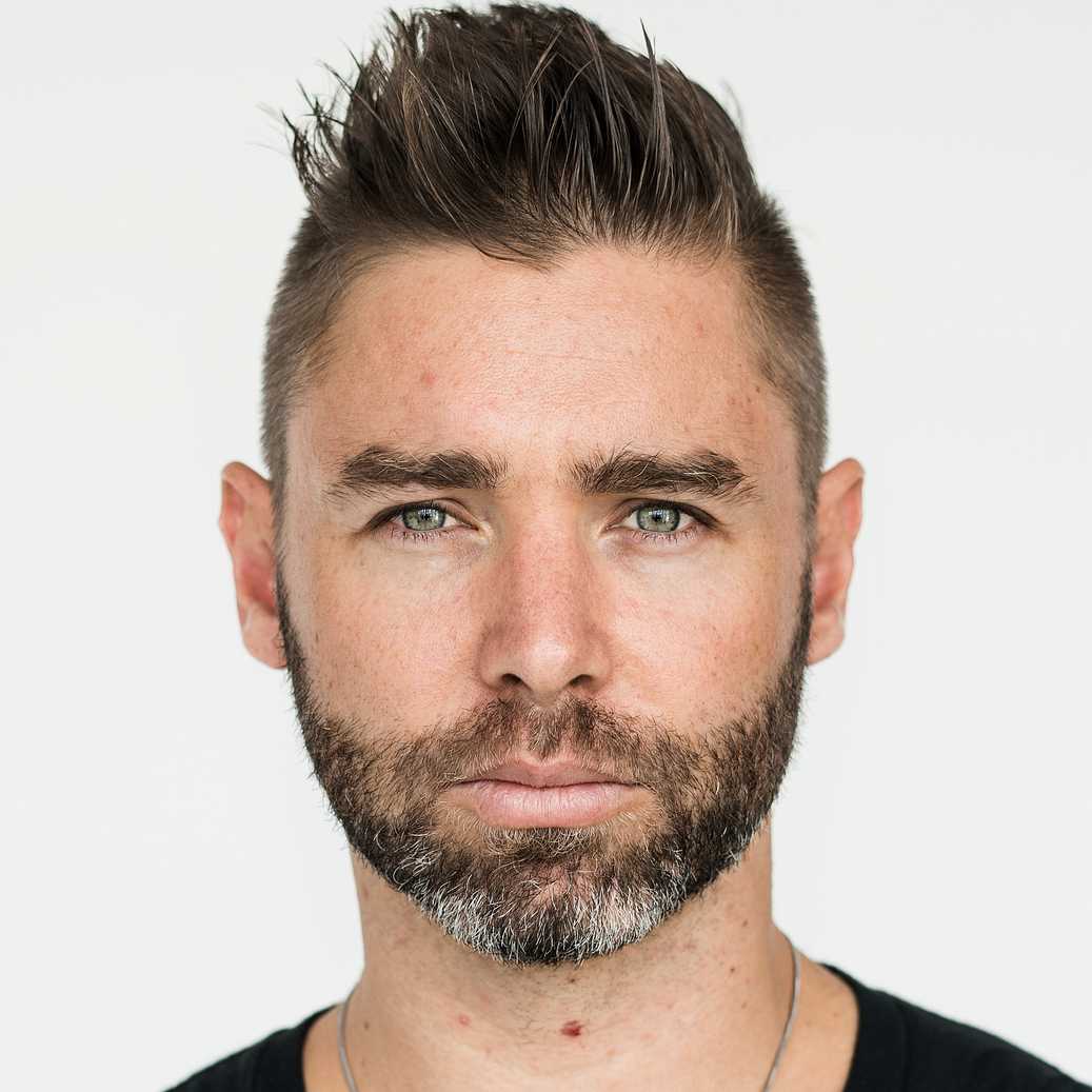 Worldface-British guy in a white background Worldface-British guy in a white background - beard, casual, emotion, expression, gesture, guy, handsome, man, mustache…