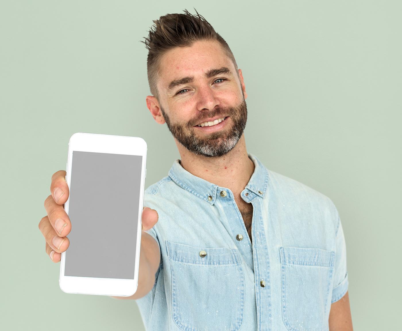 background, beard, communication, device, emotion, expression, holding, holding phone, isolated, male, man, mobile, mobile... background, beard, communication, device, emotion, expression, holding, holding phone, isolated, male, man, mobile, mobile...