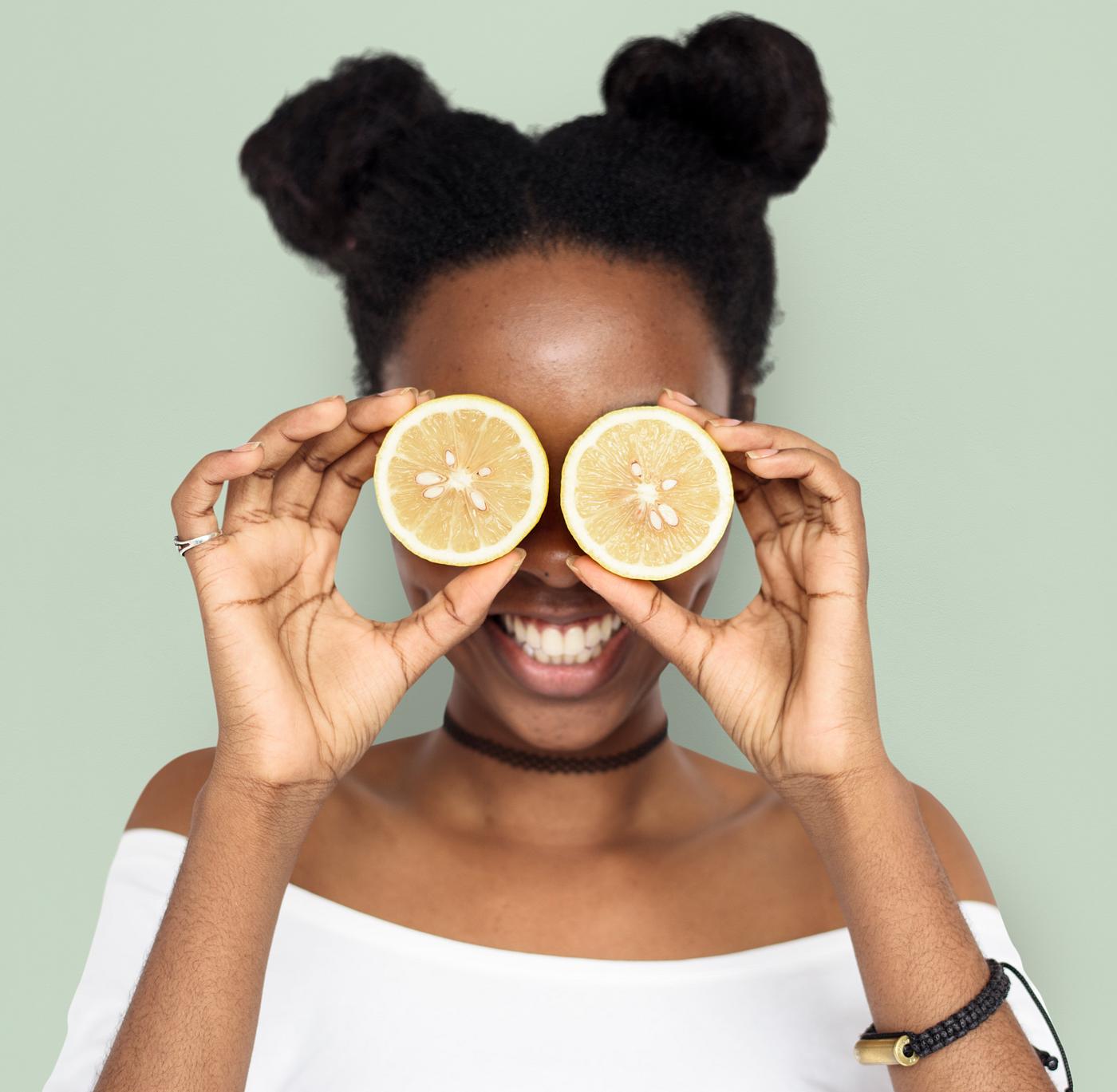 studio, expression, person, people, eyes, cover, woman, cheerful, smiling, black, isolated, fruit, african descent, human... studio, expression, person, people, eyes, cover, woman, cheerful, smiling, black, isolated, fruit, african descent, human...