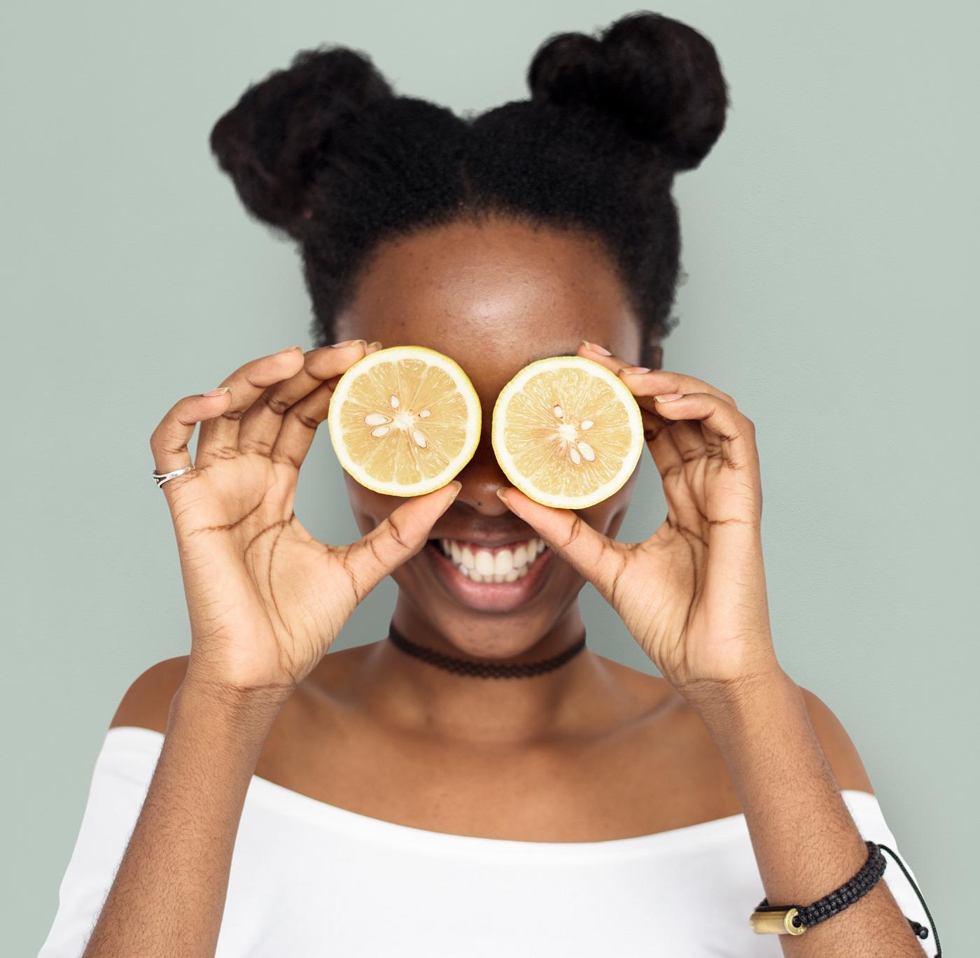 studio, expression, person, people, eyes, cover, woman, cheerful, smiling, black, isolated, fruit, african descent, human... studio, expression, person, people, eyes, cover, woman, cheerful, smiling, black, isolated, fruit, african descent, human...