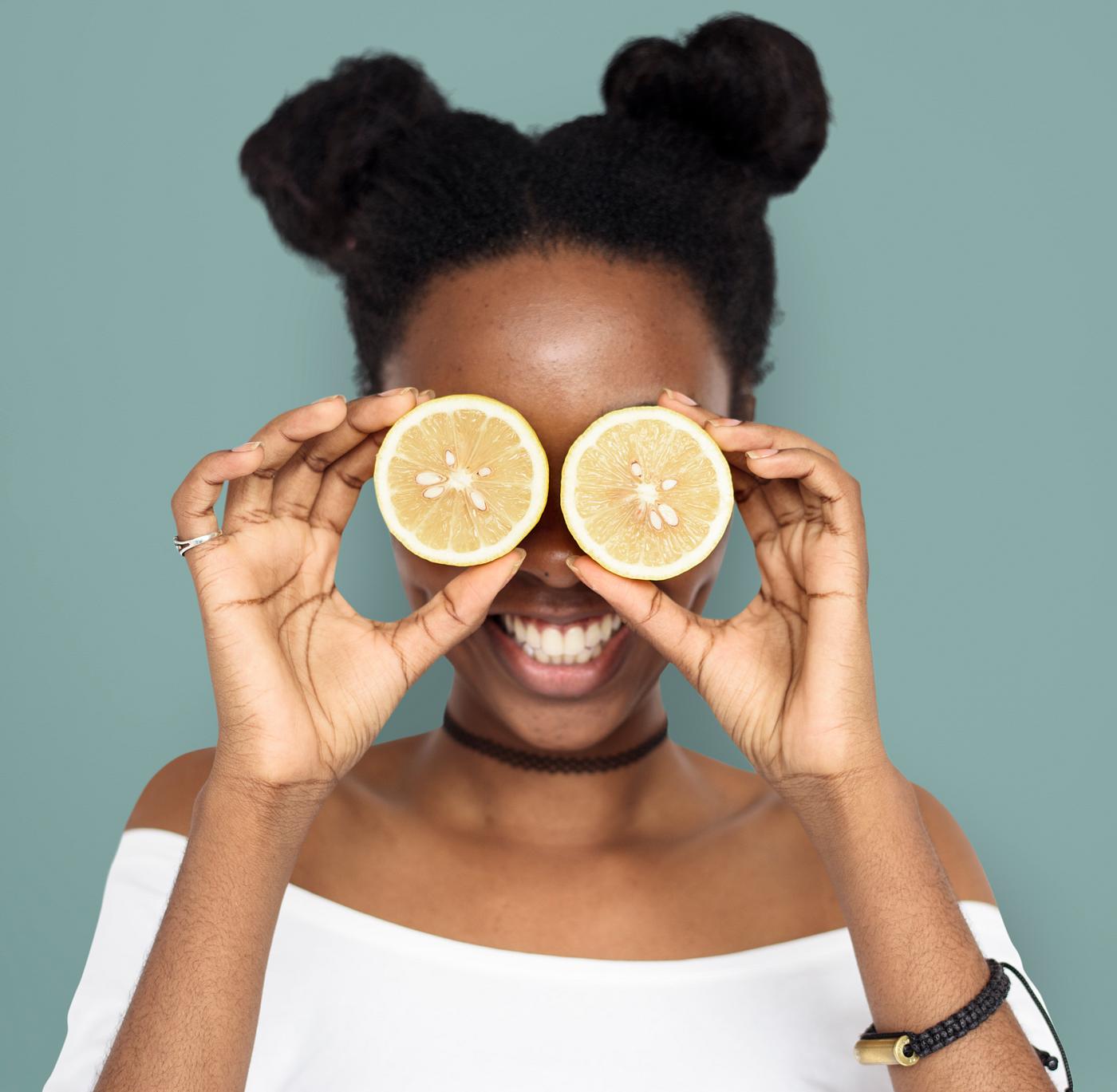 studio, expression, person, people, eyes, cover, woman, cheerful, smiling, black, isolated, fruit, african descent, human... studio, expression, person, people, eyes, cover, woman, cheerful, smiling, black, isolated, fruit, african descent, human...