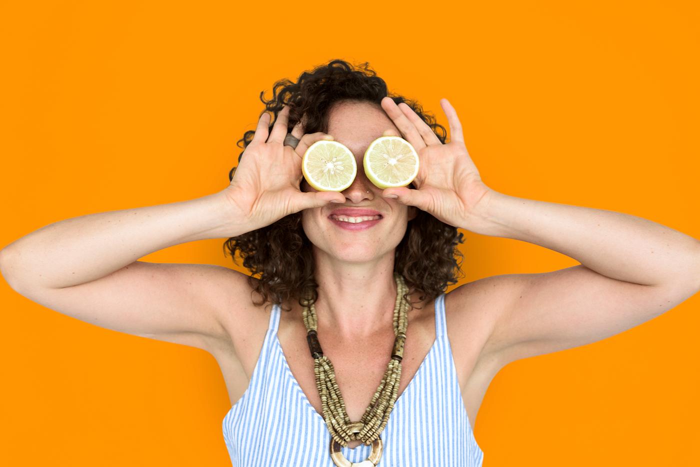 studio, expression, person, people, eyes, cover, woman, cheerful, smiling, isolated, orange, fruit, human hand, happiness,... studio, expression, person, people, eyes, cover, woman, cheerful, smiling, isolated, orange, fruit, human hand, happiness,...