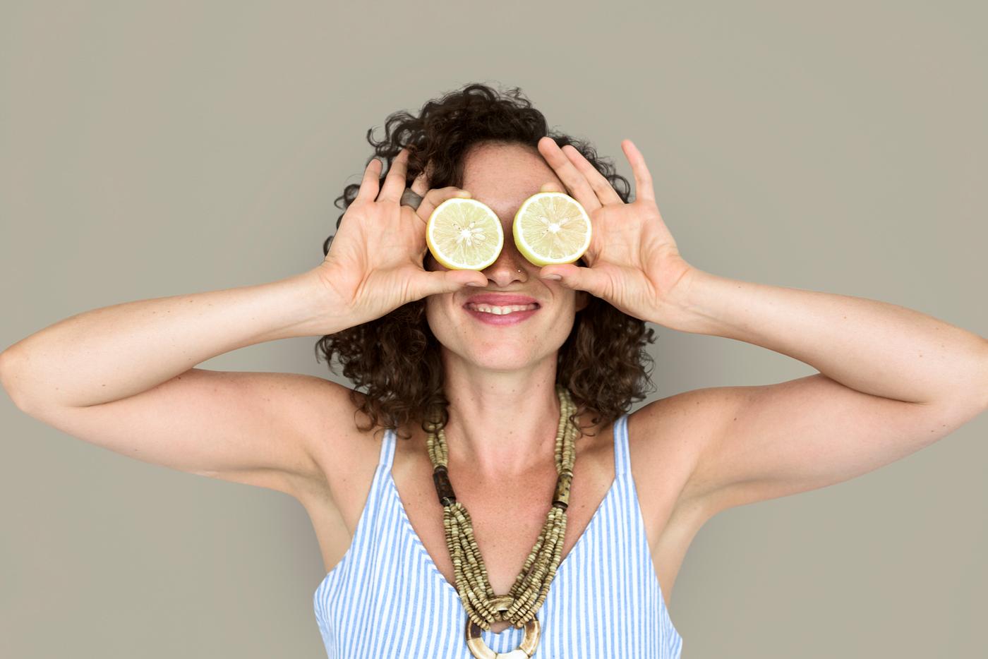 studio, expression, person, people, eyes, cover, woman, cheerful, smiling, isolated, fruit, human hand, happiness, portrait... studio, expression, person, people, eyes, cover, woman, cheerful, smiling, isolated, fruit, human hand, happiness, portrait...