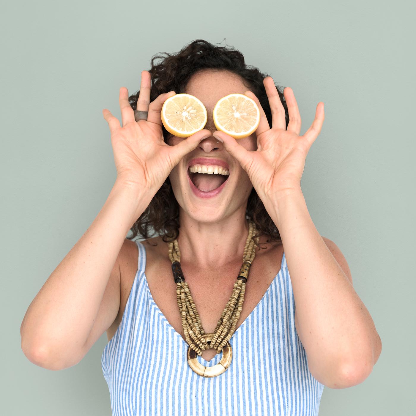 studio, expression, person, people, eyes, cover, woman, cheerful, smiling, isolated, fruit, human hand, happiness, portrait... studio, expression, person, people, eyes, cover, woman, cheerful, smiling, isolated, fruit, human hand, happiness, portrait...