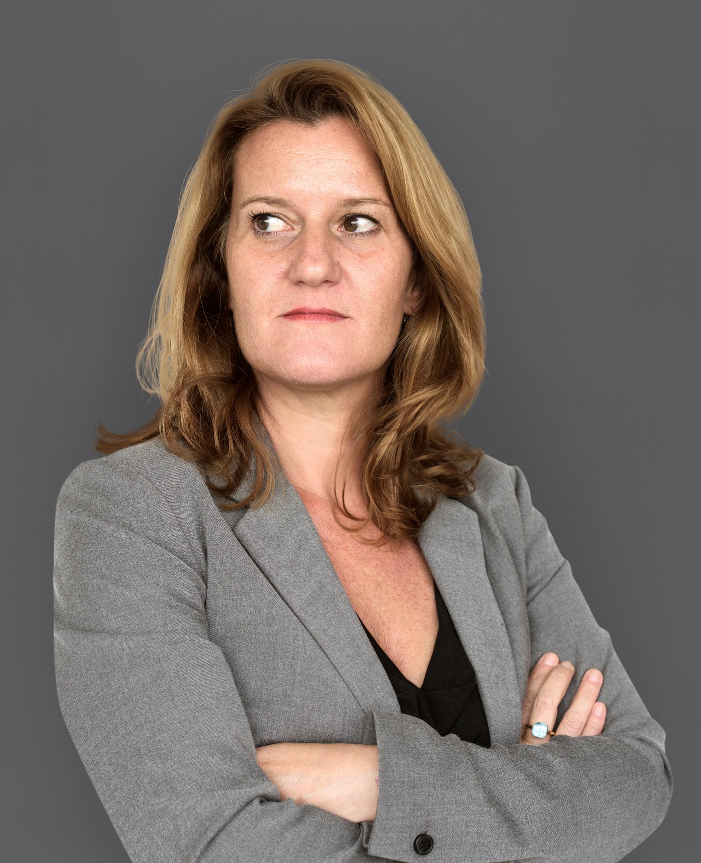 studio, person, bored, people, business, wavy, solo, cold, upset, woman, serious, unhappy, isolated, half-body, crossed-arm... studio, person, bored, people, business, wavy, solo, cold, upset, woman, serious, unhappy, isolated, half-body, crossed-arm...