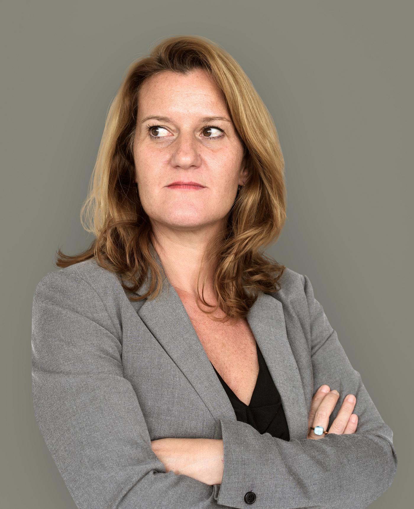 studio, person, bored, people, business, wavy, solo, cold, upset, woman, serious, unhappy, isolated, half-body, crossed-arm... studio, person, bored, people, business, wavy, solo, cold, upset, woman, serious, unhappy, isolated, half-body, crossed-arm...