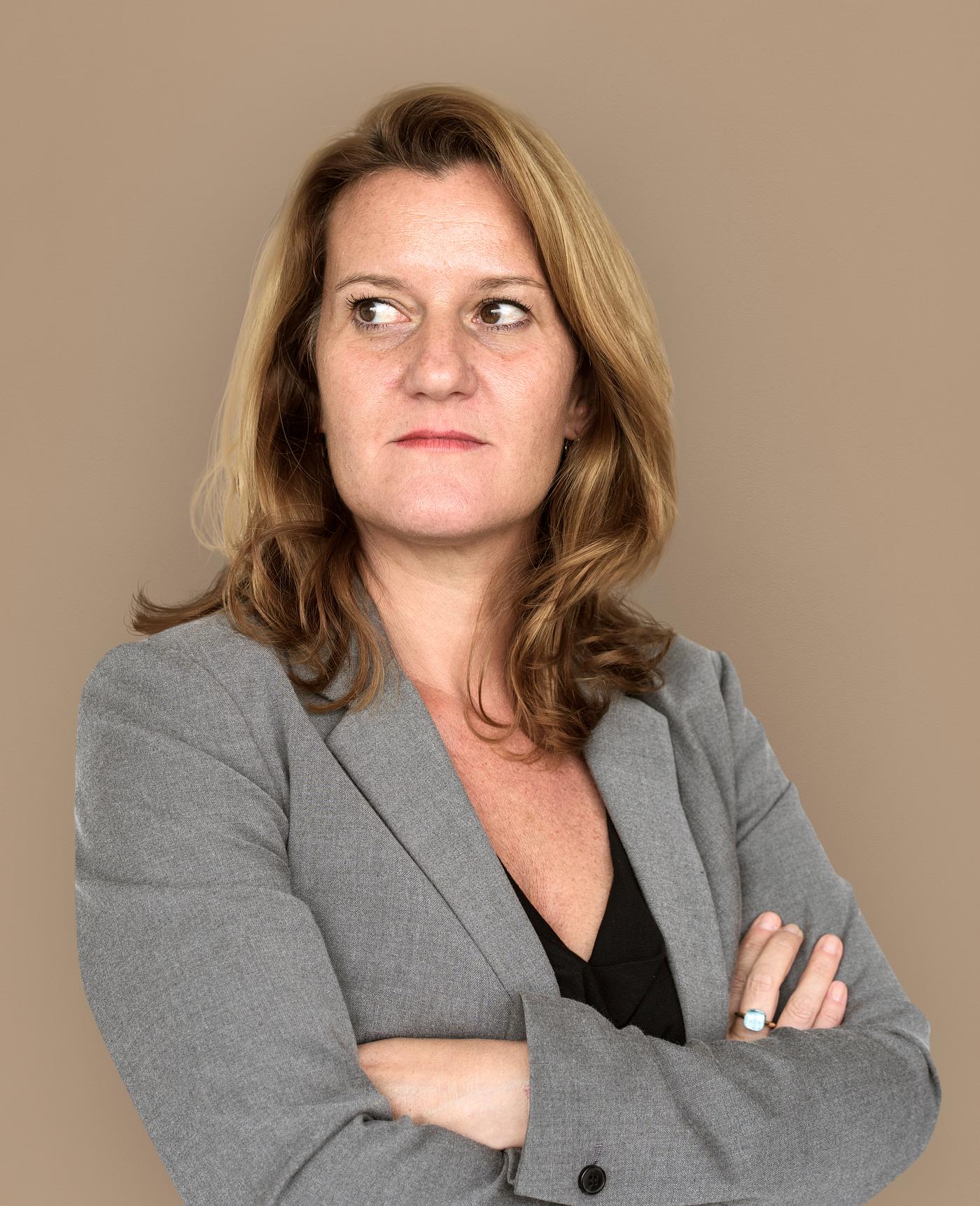studio, person, bored, people, business, wavy, solo, cold, upset, woman, serious, unhappy, isolated, half-body, crossed-arm... studio, person, bored, people, business, wavy, solo, cold, upset, woman, serious, unhappy, isolated, half-body, crossed-arm...