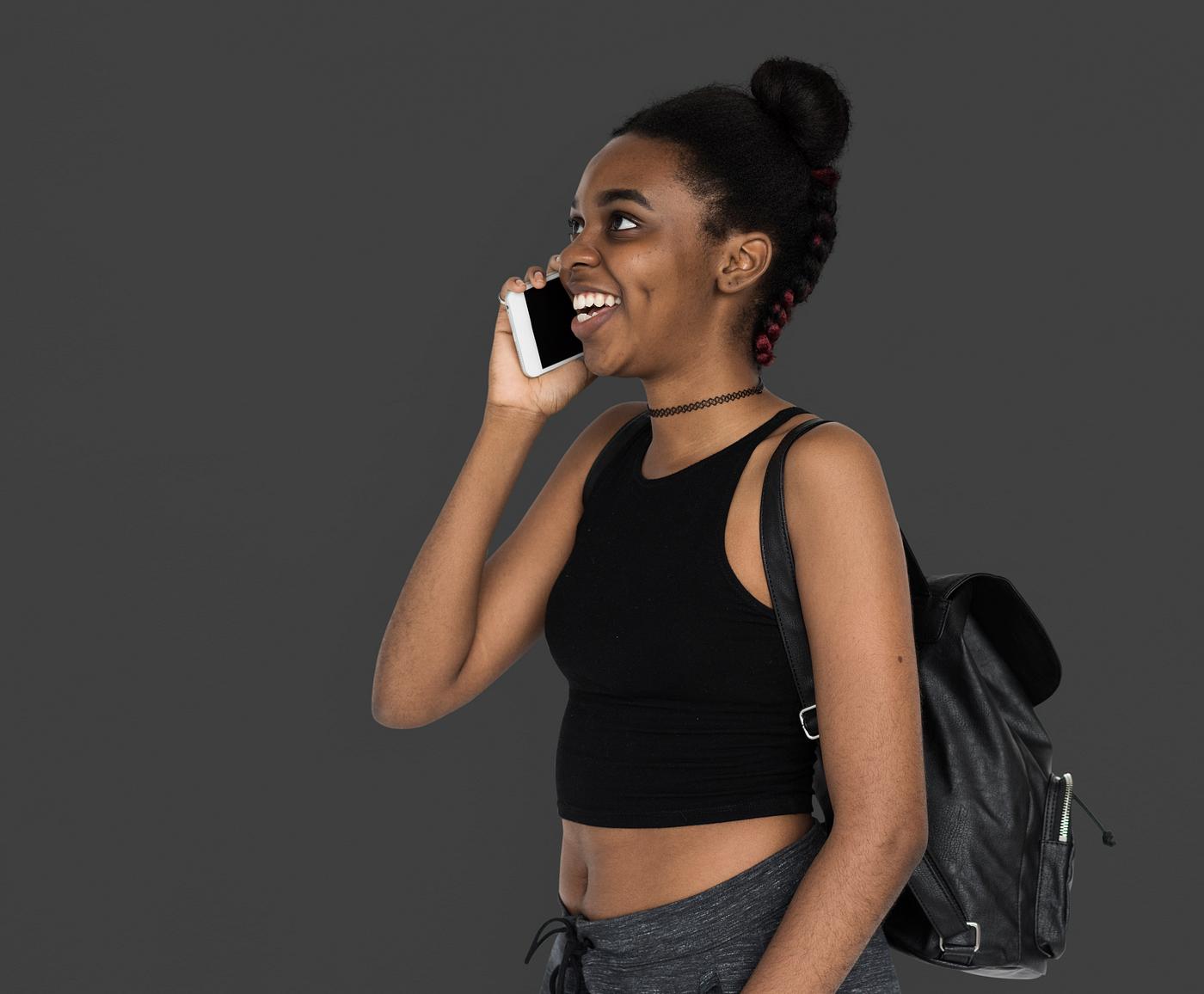 studio, call, person, calling, people, teenage, girl, young adult, side, hands, happy, woman, teenager, cell phone, smile,... studio, call, person, calling, people, teenage, girl, young adult, side, hands, happy, woman, teenager, cell phone, smile,...