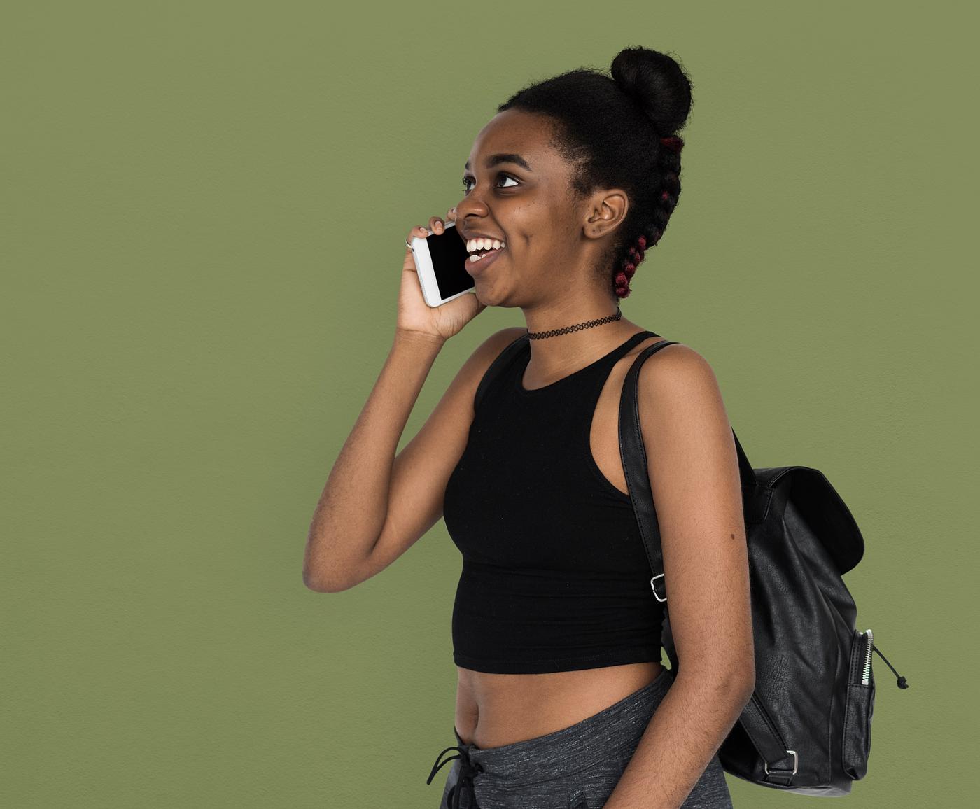 studio, call, person, calling, people, teenage, girl, young adult, side, hands, happy, woman, teenager, cell phone, smile,... studio, call, person, calling, people, teenage, girl, young adult, side, hands, happy, woman, teenager, cell phone, smile,...