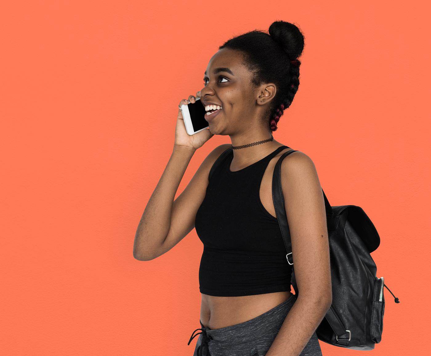 studio, call, person, calling, people, teenage, girl, young adult, side, hands, happy, woman, teenager, cell phone, smile,... studio, call, person, calling, people, teenage, girl, young adult, side, hands, happy, woman, teenager, cell phone, smile,...