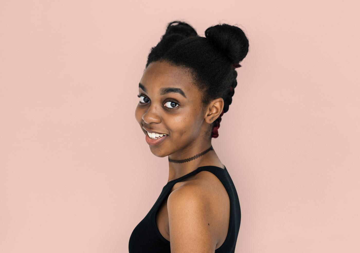 expression, studio, person, people, woman, pink, smile, cheerful, smiling, isolated, buns, african descent, happiness,... expression, studio, person, people, woman, pink, smile, cheerful, smiling, isolated, buns, african descent, happiness,...