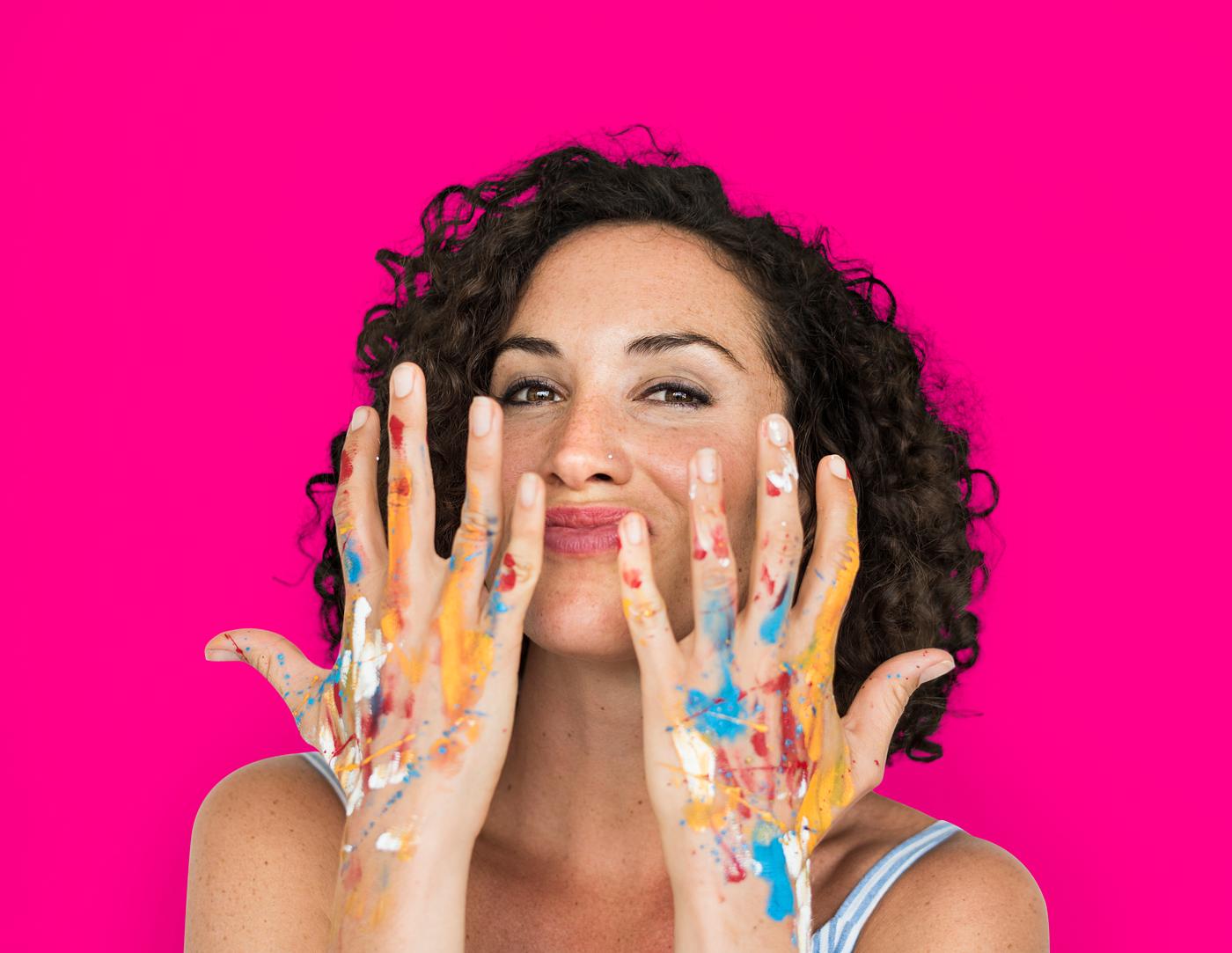 studio, expression, person, arts, curly hairstyle, people, curly, woman, pink, smile, cheerful, smiling, isolated, human... studio, expression, person, arts, curly hairstyle, people, curly, woman, pink, smile, cheerful, smiling, isolated, human...