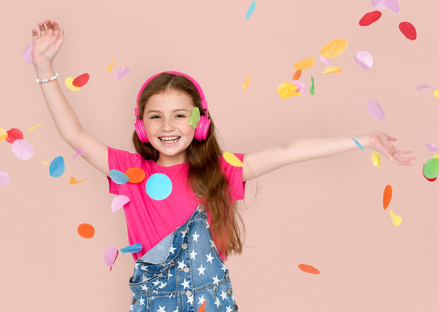 arms raised, background, celebration, charming, cheerful, child, childhood, confetti, cute, emotion, emotional, enjoyment,... arms raised, background, celebration, charming, cheerful, child, childhood, confetti, cute, emotion, emotional, enjoyment,...