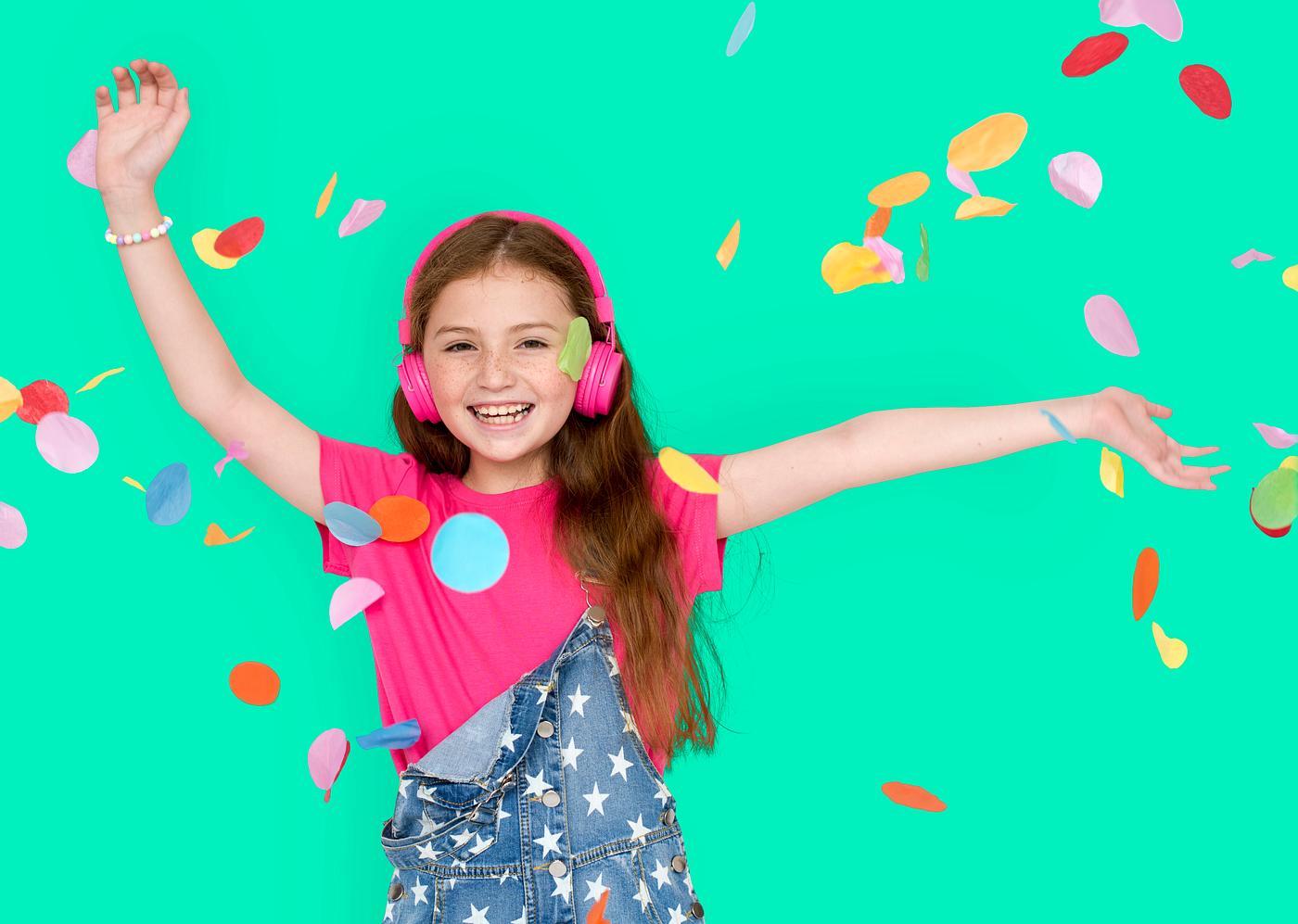 arms raised, background, celebration, charming, cheerful, child, childhood, confetti, cute, emotion, emotional, enjoyment,... arms raised, background, celebration, charming, cheerful, child, childhood, confetti, cute, emotion, emotional, enjoyment,...