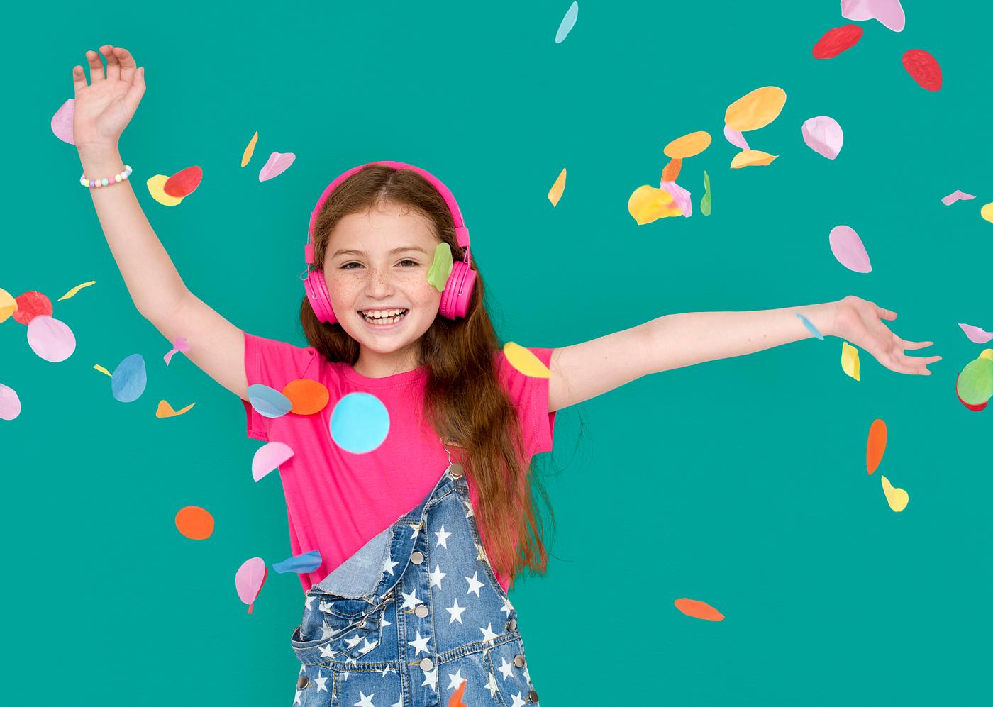 arms raised, background, celebration, charming, cheerful, child, childhood, confetti, cute, emotion, emotional, enjoyment,... arms raised, background, celebration, charming, cheerful, child, childhood, confetti, cute, emotion, emotional, enjoyment,...