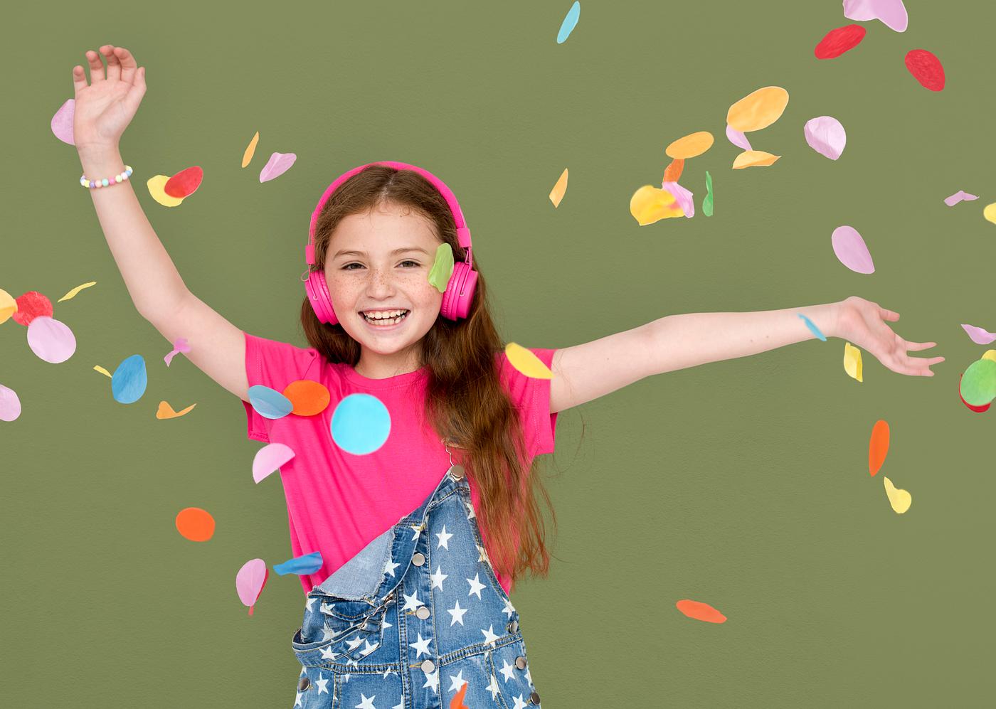 arms raised, background, celebration, charming, cheerful, child, childhood, confetti, cute, emotion, emotional, enjoyment,... arms raised, background, celebration, charming, cheerful, child, childhood, confetti, cute, emotion, emotional, enjoyment,...