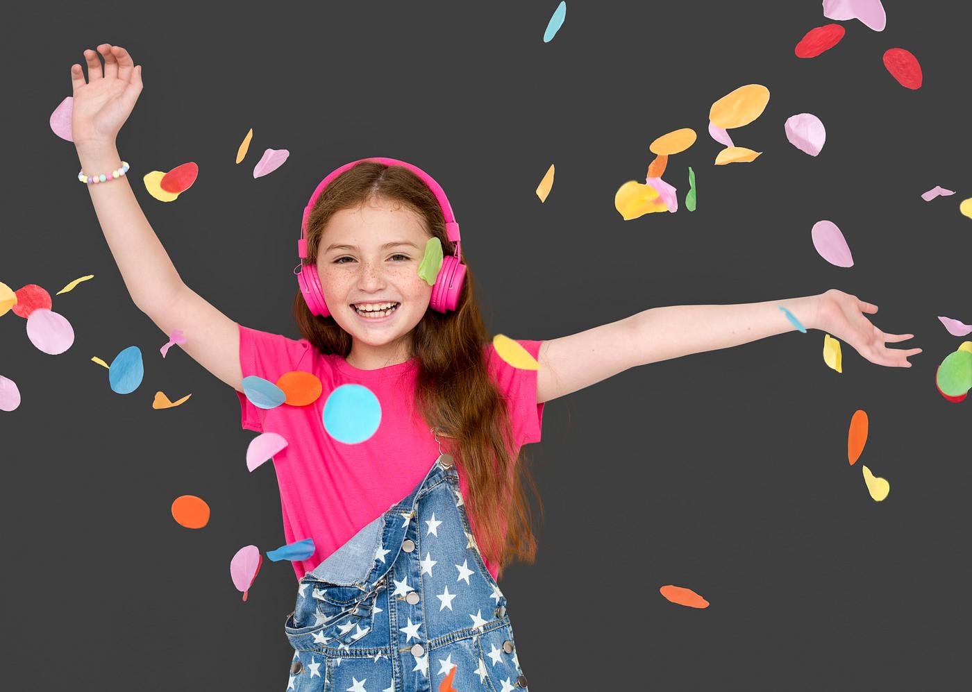 arms raised, background, celebration, charming, cheerful, child, childhood, confetti, cute, emotion, emotional, enjoyment,... arms raised, background, celebration, charming, cheerful, child, childhood, confetti, cute, emotion, emotional, enjoyment,...