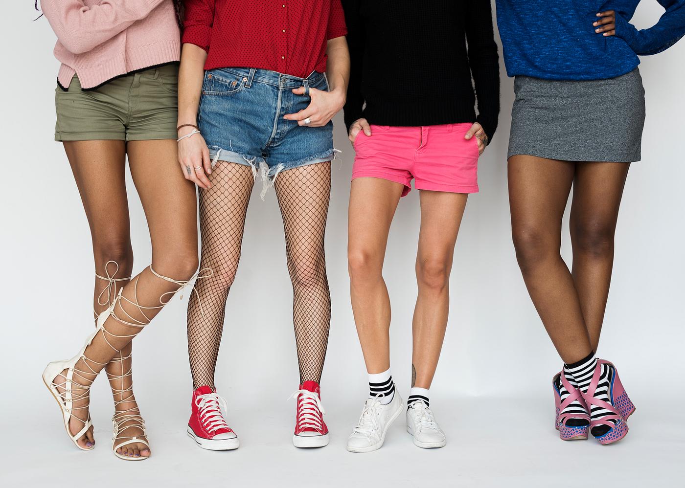 Legs of diverse colors Legs of diverse colors